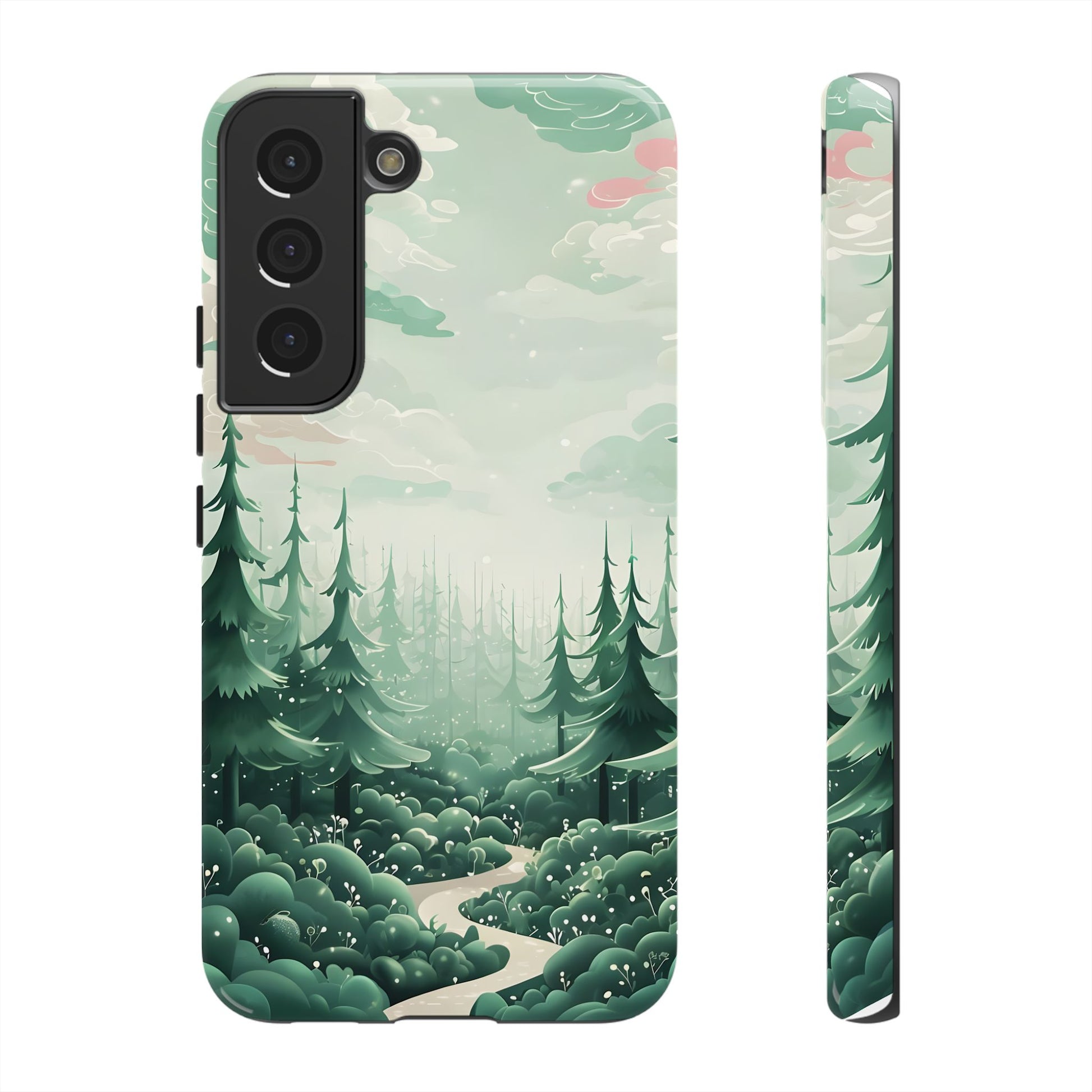 Phone Case, Tough Cover, Whimsical Enchanted Forest, Protective Phone Accessories, Forest Theme Phone Skin