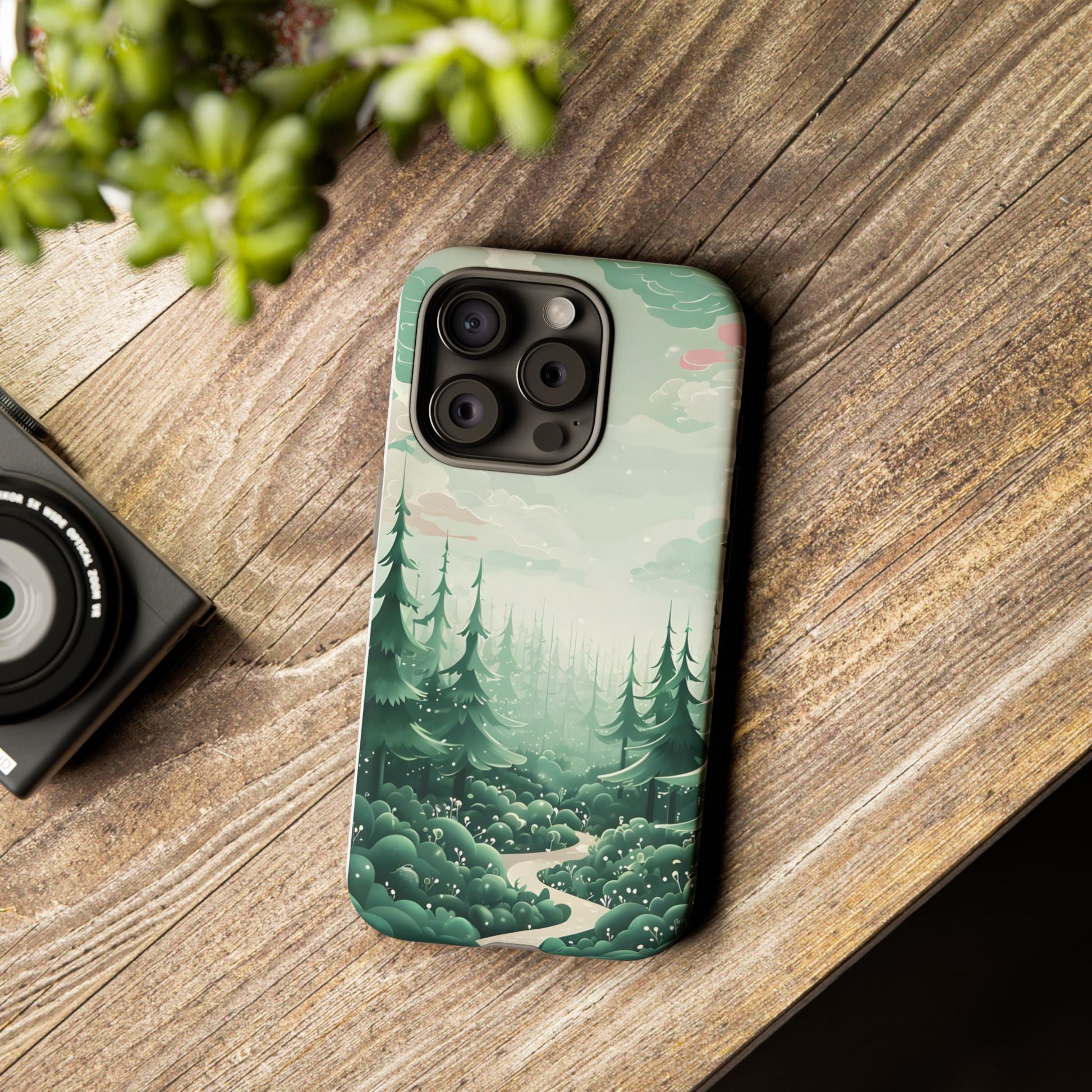Phone Case, Tough Cover, Whimsical Enchanted Forest, Protective Phone Accessories, Forest Theme Phone Skin