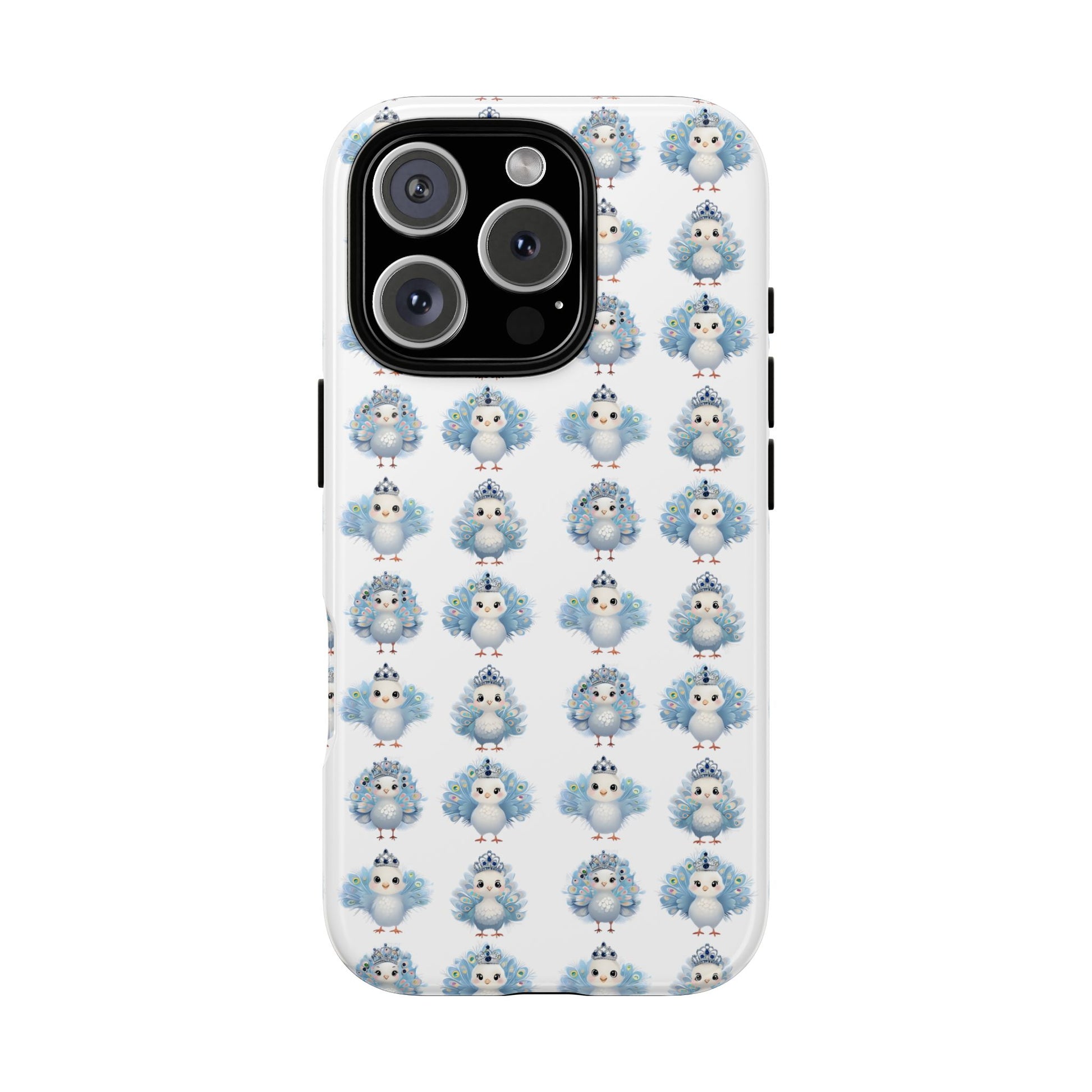 Tough Cases, Peacock Phone Covers, Animal Lover Gift, Cute Bird Accessories, Tiara Design, Protective Shell