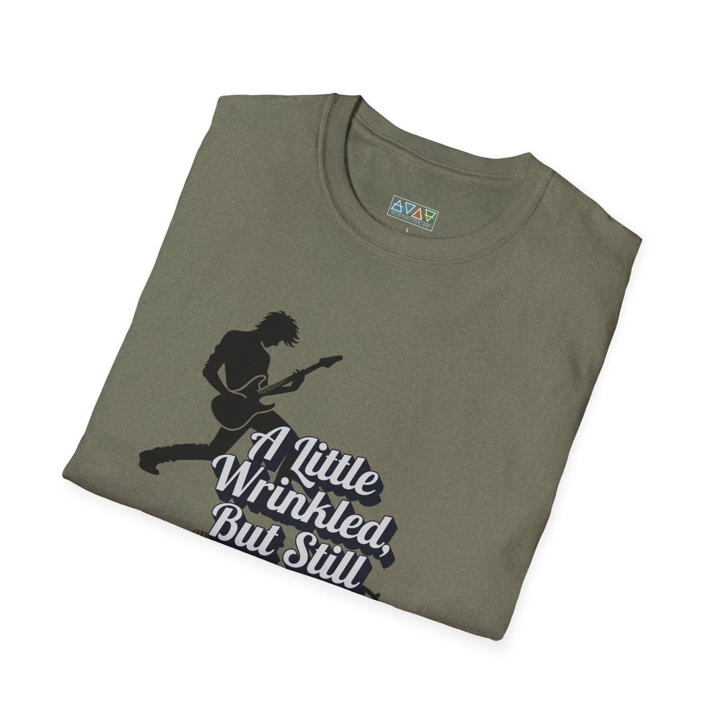 Rockin' Wrinkles T-Shirt for Music Lovers, Music Tees, Gift for Musicians, Casual Wear, Concert Wear, Vintage Style
