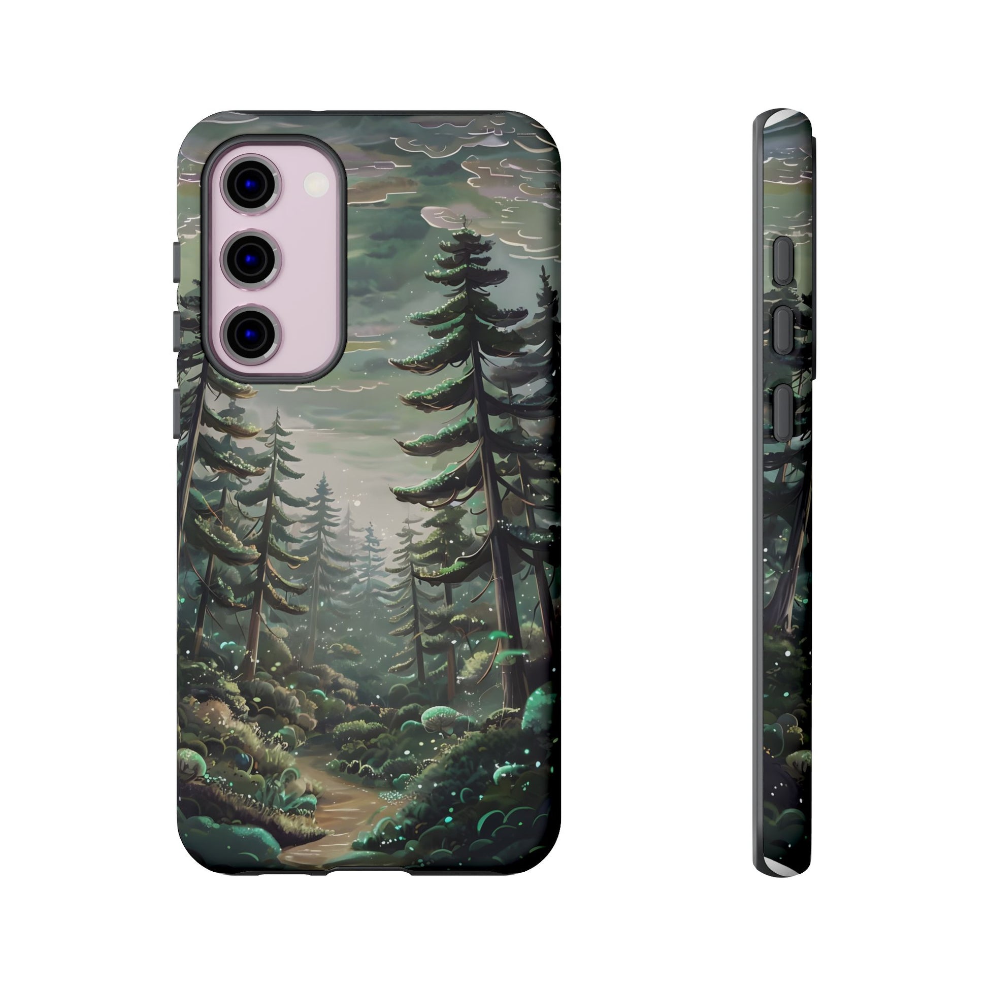Phone Case, Whimsical Anime Forest Illustration Brimming With Enchantment, Tough Protective Cover, Unique Gift, Trendy