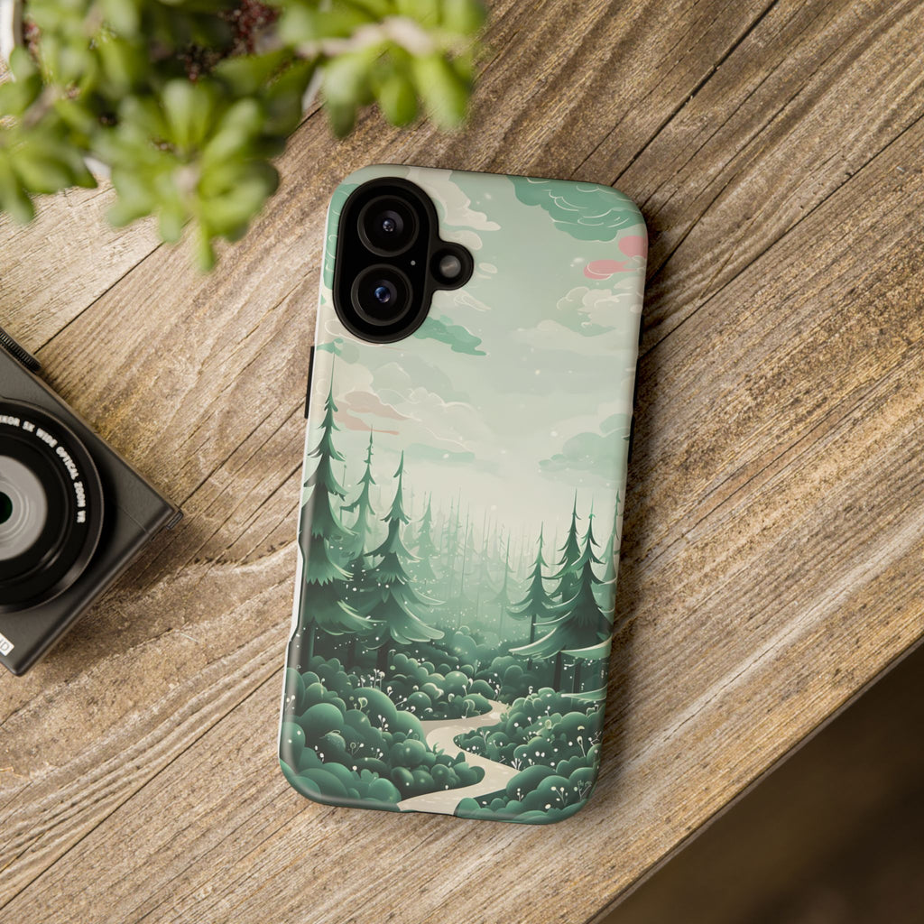 Phone Case, Tough Cover, Whimsical Enchanted Forest, Protective Phone Accessories, Forest Theme Phone Skin