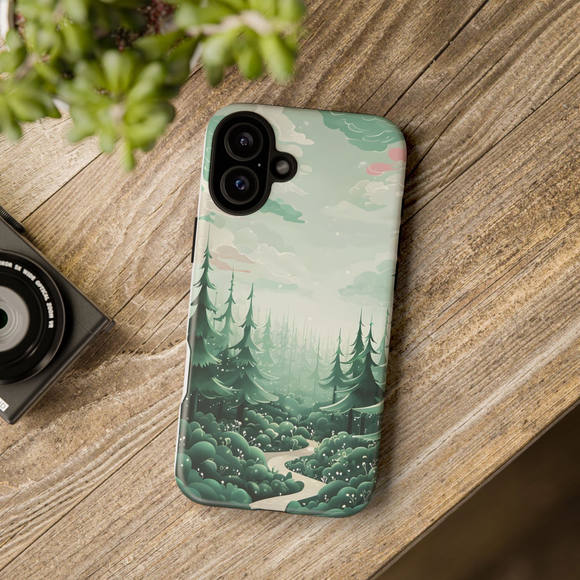 Phone Case, Tough Cover, Whimsical Enchanted Forest, Protective Phone Accessories, Forest Theme Phone Skin