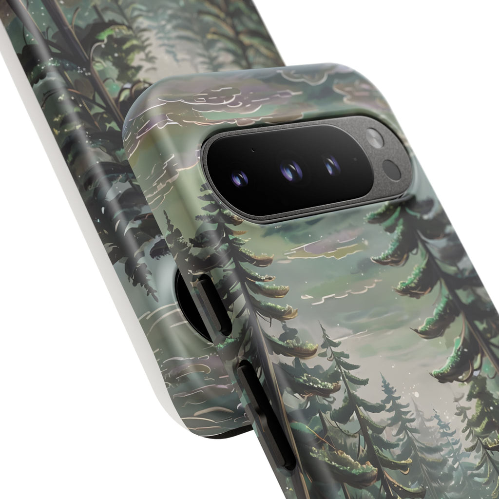 Phone Case, Whimsical Anime Forest Illustration Brimming With Enchantment, Tough Protective Cover, Unique Gift, Trendy