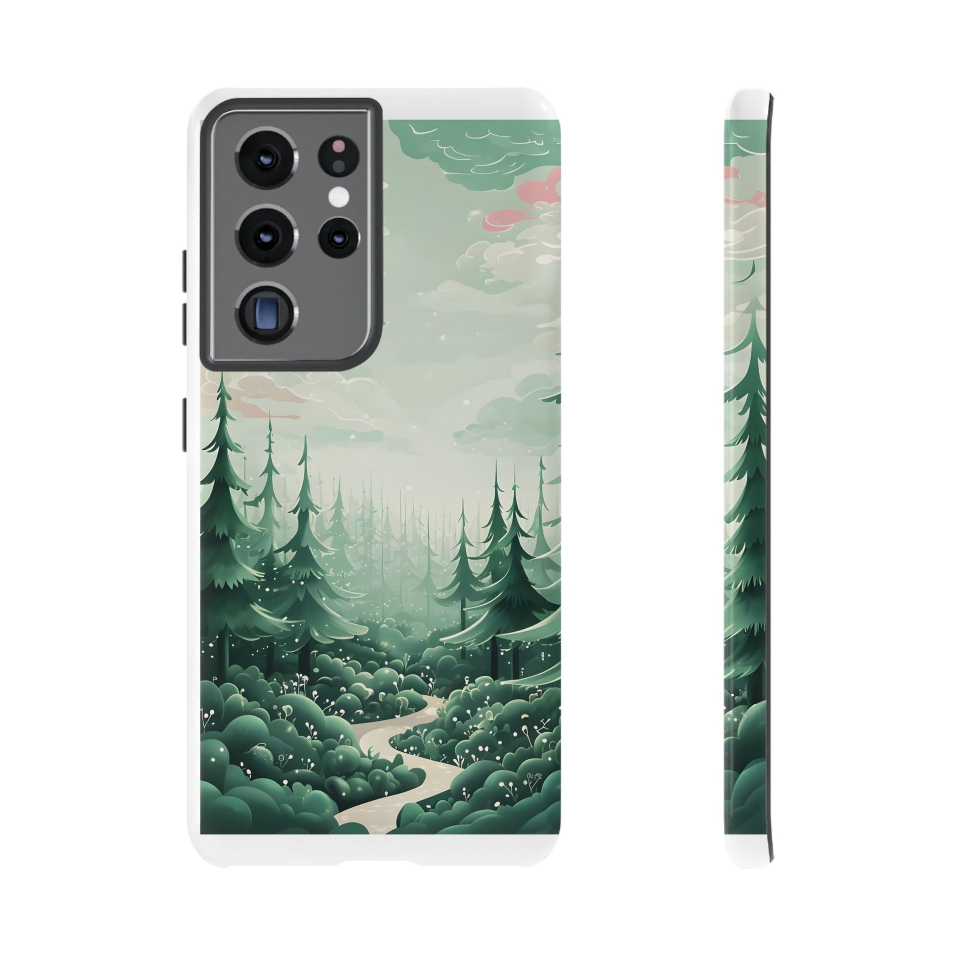 Phone Case, Tough Cover, Whimsical Enchanted Forest, Protective Phone Accessories, Forest Theme Phone Skin