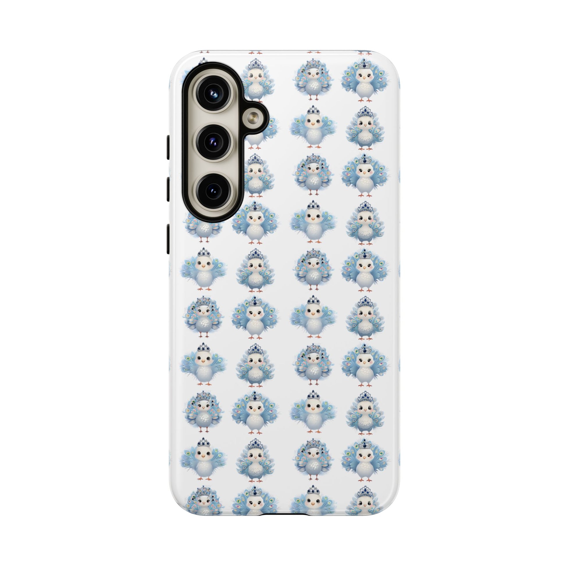 Tough Cases, Peacock Phone Covers, Animal Lover Gift, Cute Bird Accessories, Tiara Design, Protective Shell