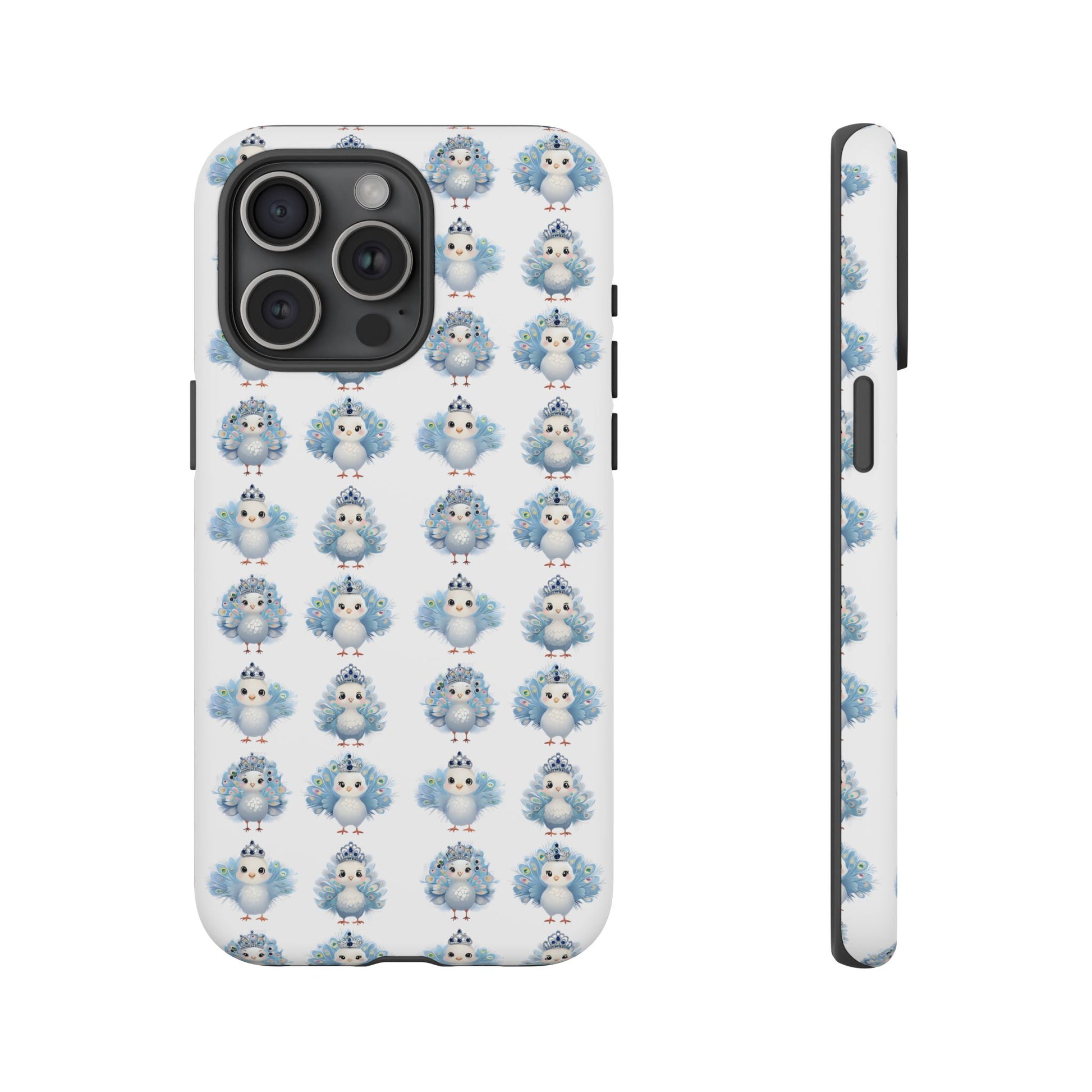 Tough Cases, Peacock Phone Covers, Animal Lover Gift, Cute Bird Accessories, Tiara Design, Protective Shell