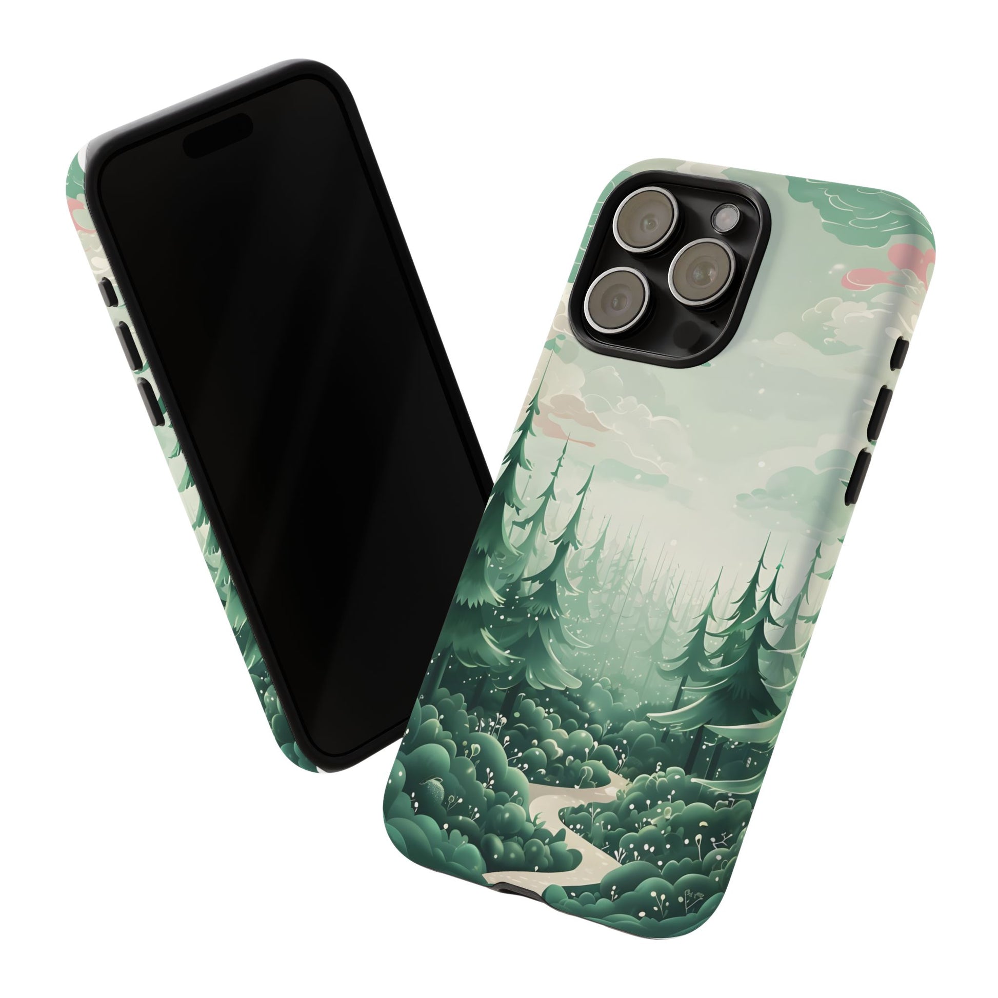 Phone Case, Tough Cover, Whimsical Enchanted Forest, Protective Phone Accessories, Forest Theme Phone Skin