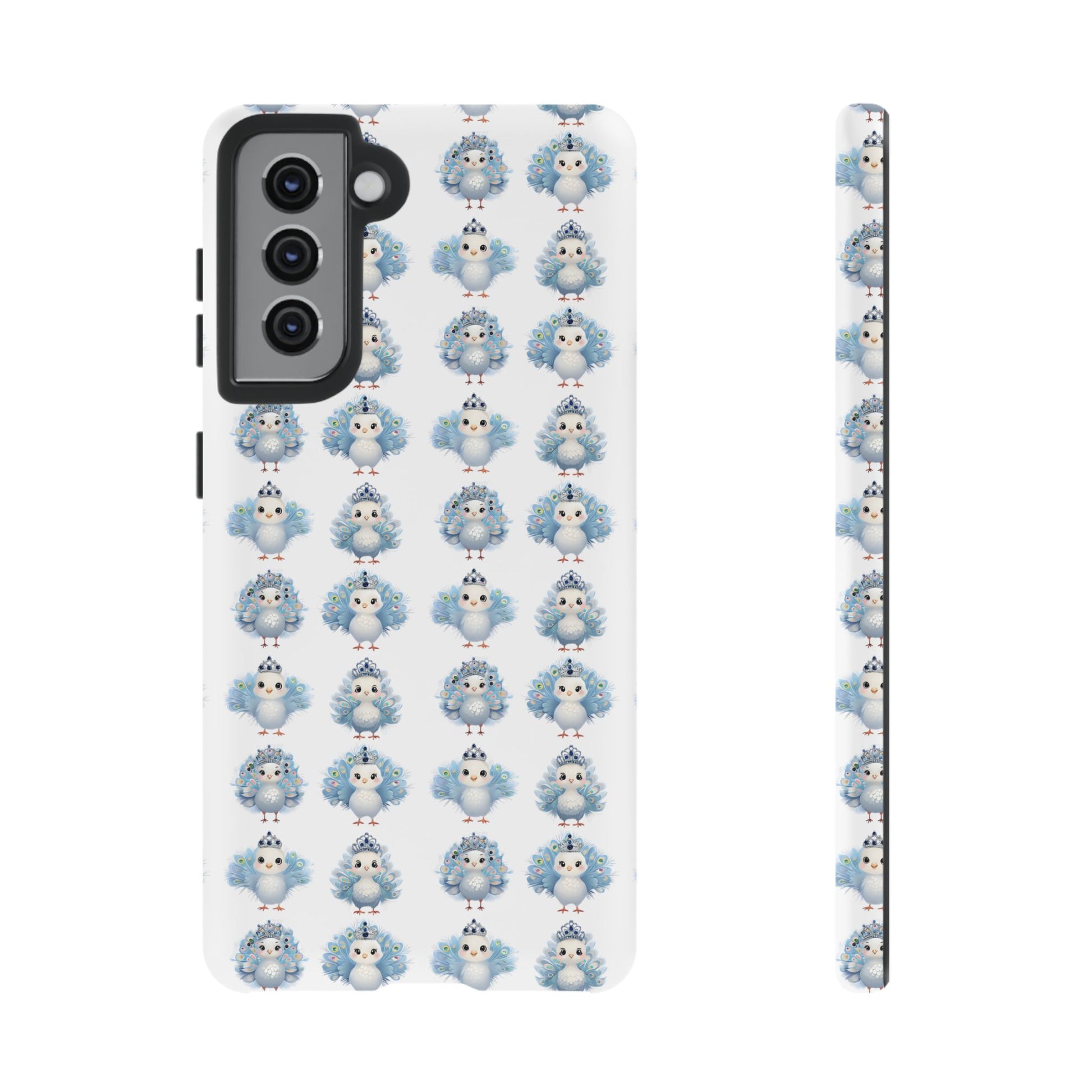 Tough Cases, Peacock Phone Covers, Animal Lover Gift, Cute Bird Accessories, Tiara Design, Protective Shell
