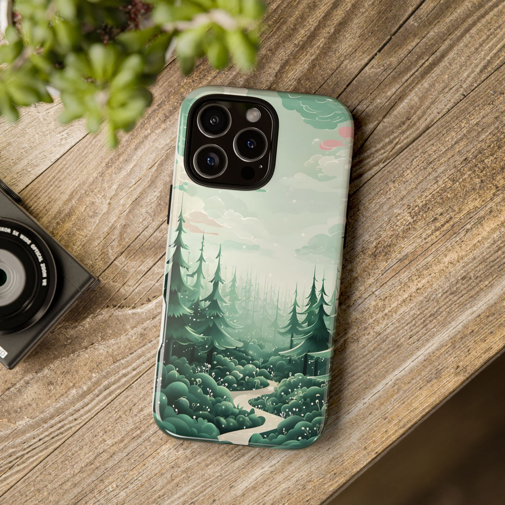 Phone Case, Tough Cover, Whimsical Enchanted Forest, Protective Phone Accessories, Forest Theme Phone Skin