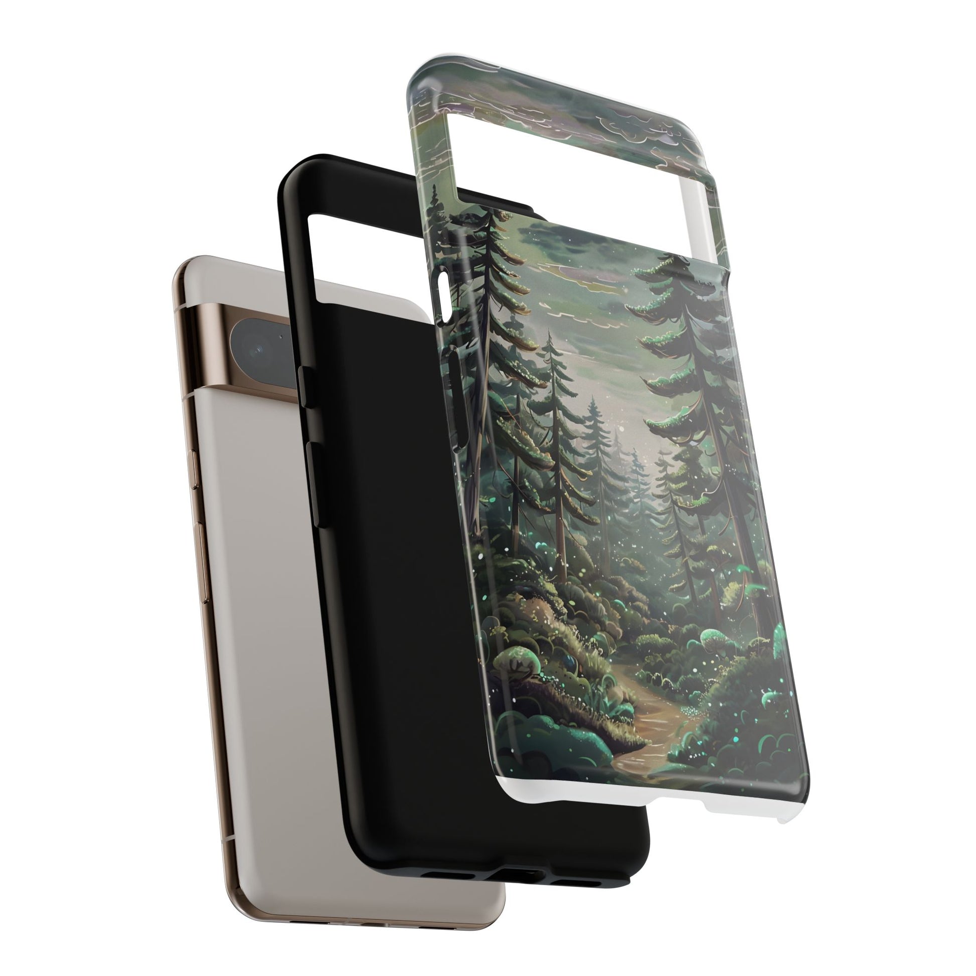 Phone Case, Whimsical Anime Forest Illustration Brimming With Enchantment, Tough Protective Cover, Unique Gift, Trendy