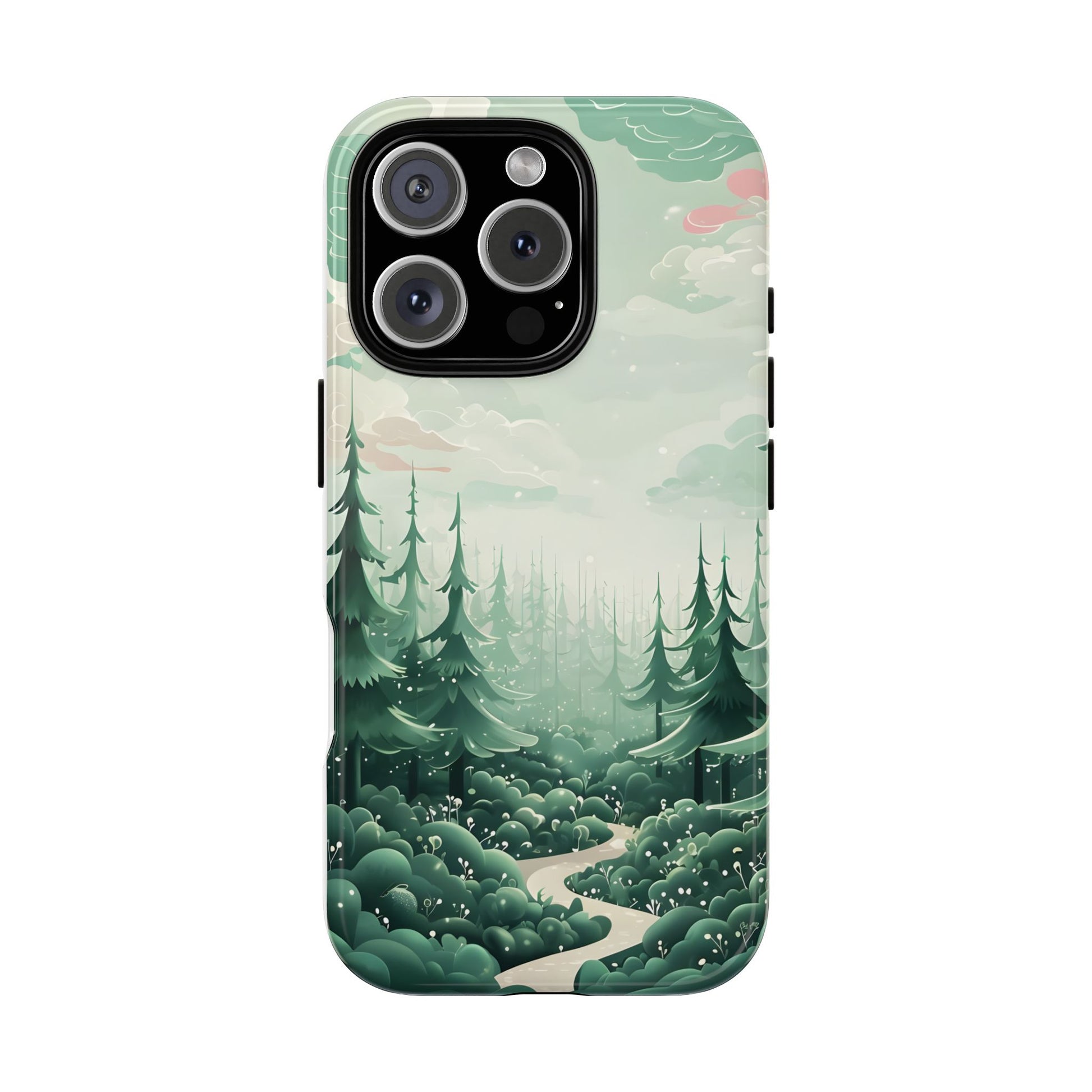 Phone Case, Tough Cover, Whimsical Enchanted Forest, Protective Phone Accessories, Forest Theme Phone Skin