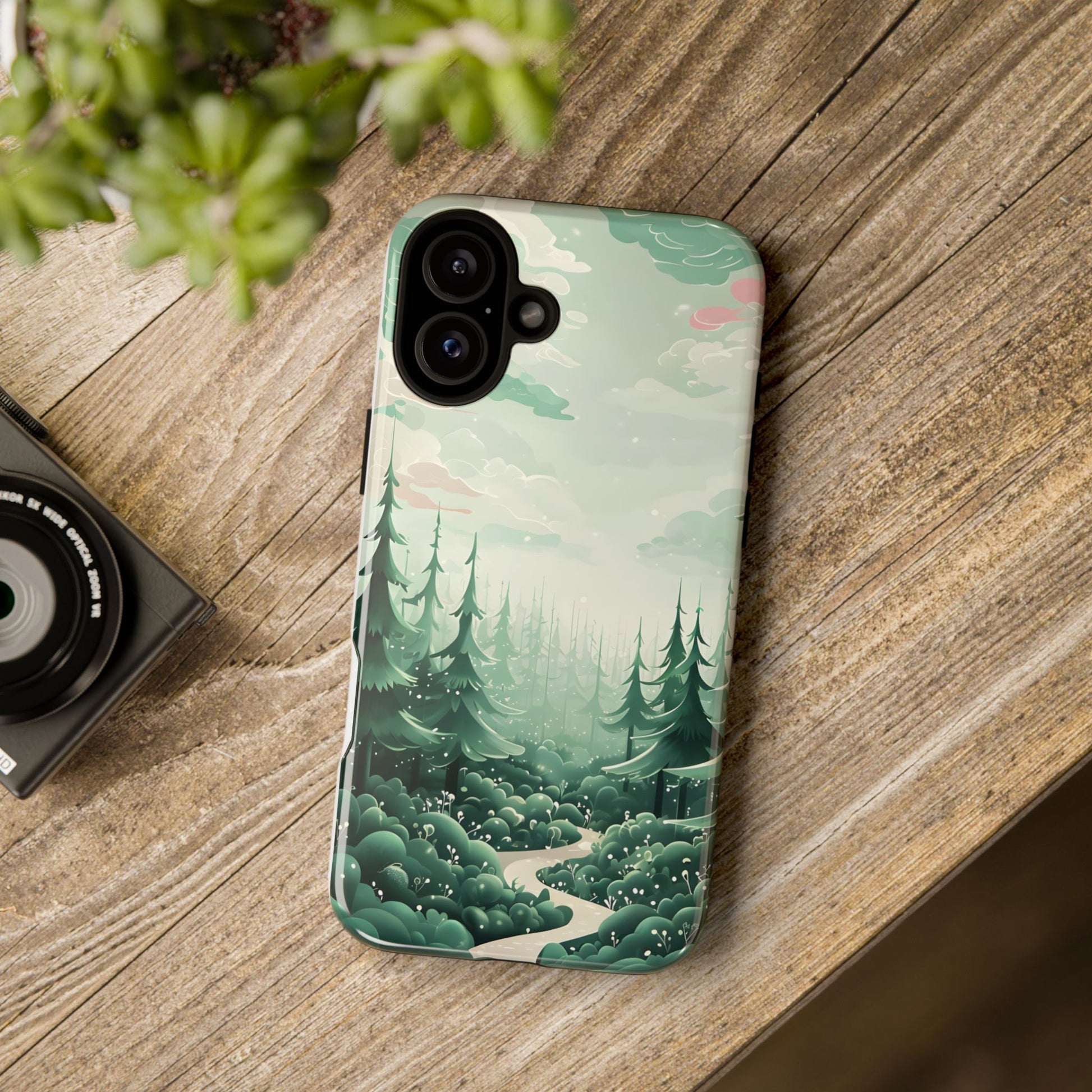 Phone Case, Tough Cover, Whimsical Enchanted Forest, Protective Phone Accessories, Forest Theme Phone Skin