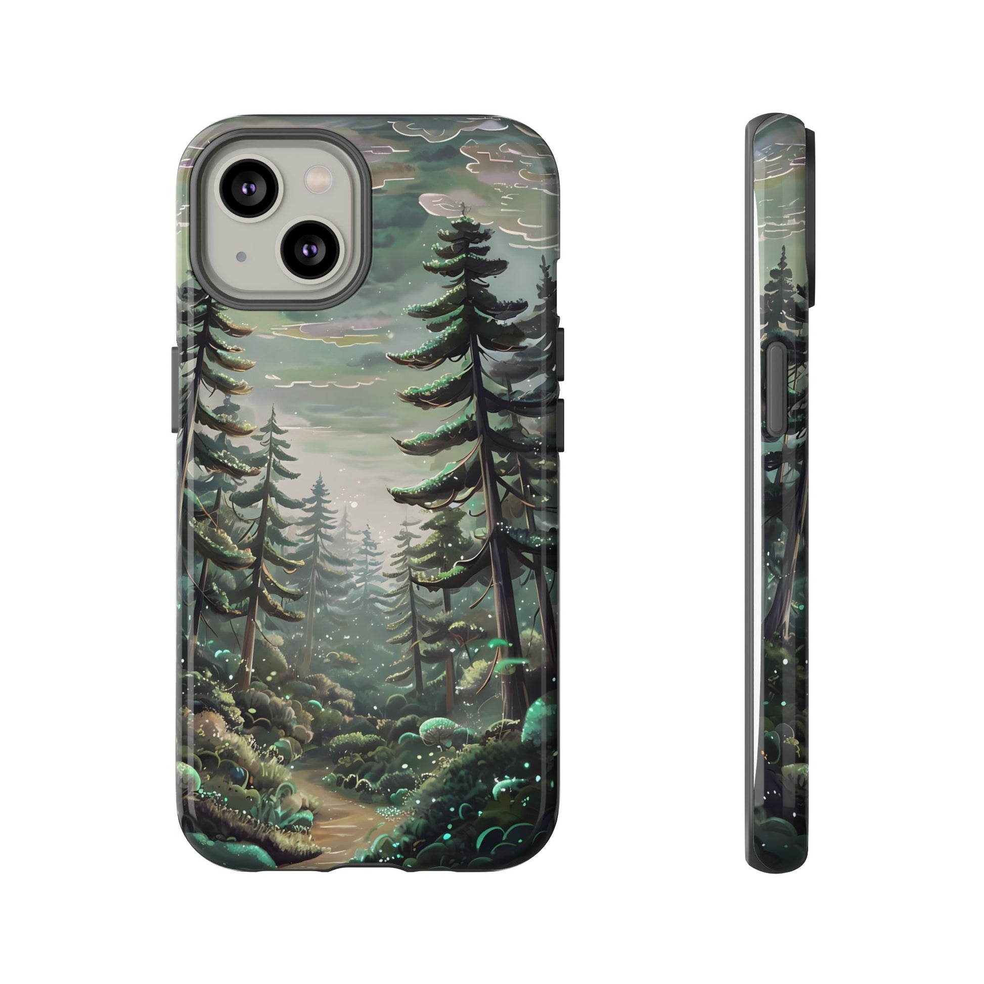 Phone Case, Whimsical Anime Forest Illustration Brimming With Enchantment, Tough Protective Cover, Unique Gift, Trendy