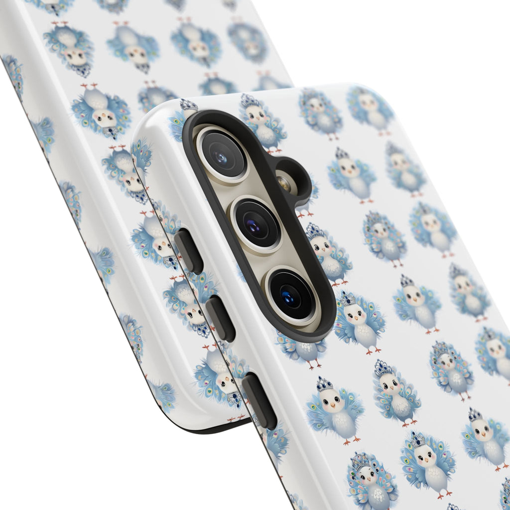 Tough Cases, Peacock Phone Covers, Animal Lover Gift, Cute Bird Accessories, Tiara Design, Protective Shell