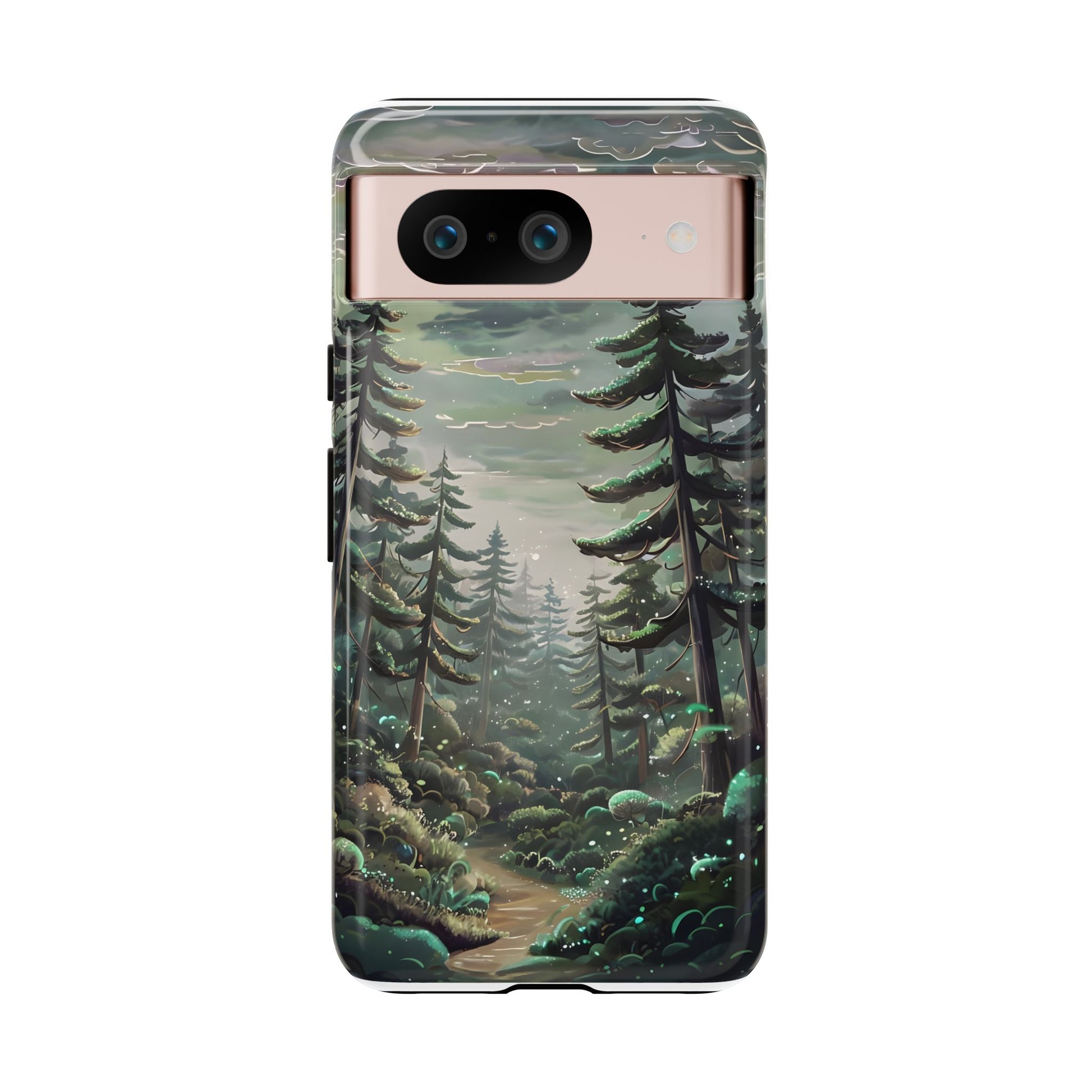 Phone Case, Whimsical Anime Forest Illustration Brimming With Enchantment, Tough Protective Cover, Unique Gift, Trendy