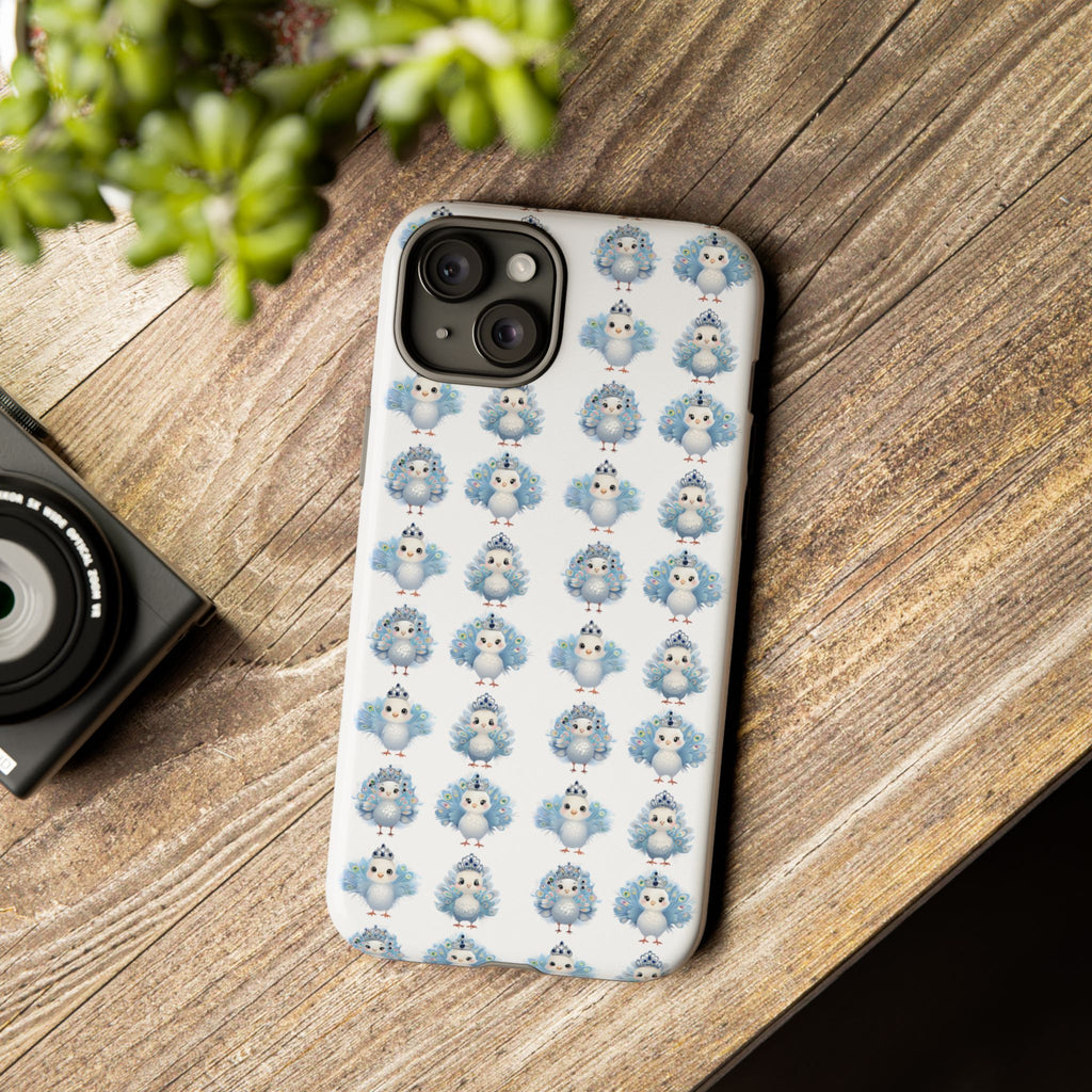 Tough Cases, Peacock Phone Covers, Animal Lover Gift, Cute Bird Accessories, Tiara Design, Protective Shell