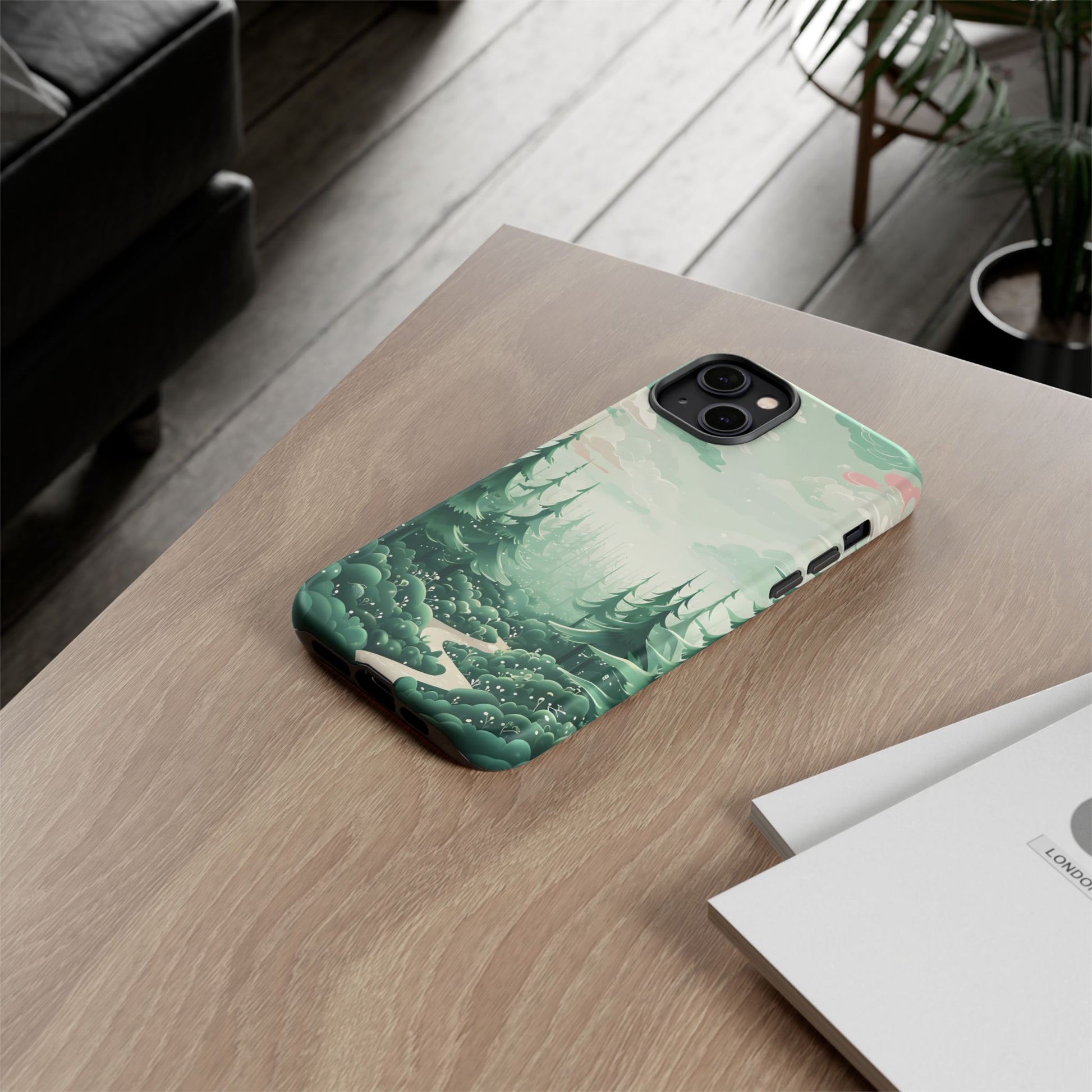 Phone Case, Tough Cover, Whimsical Enchanted Forest, Protective Phone Accessories, Forest Theme Phone Skin