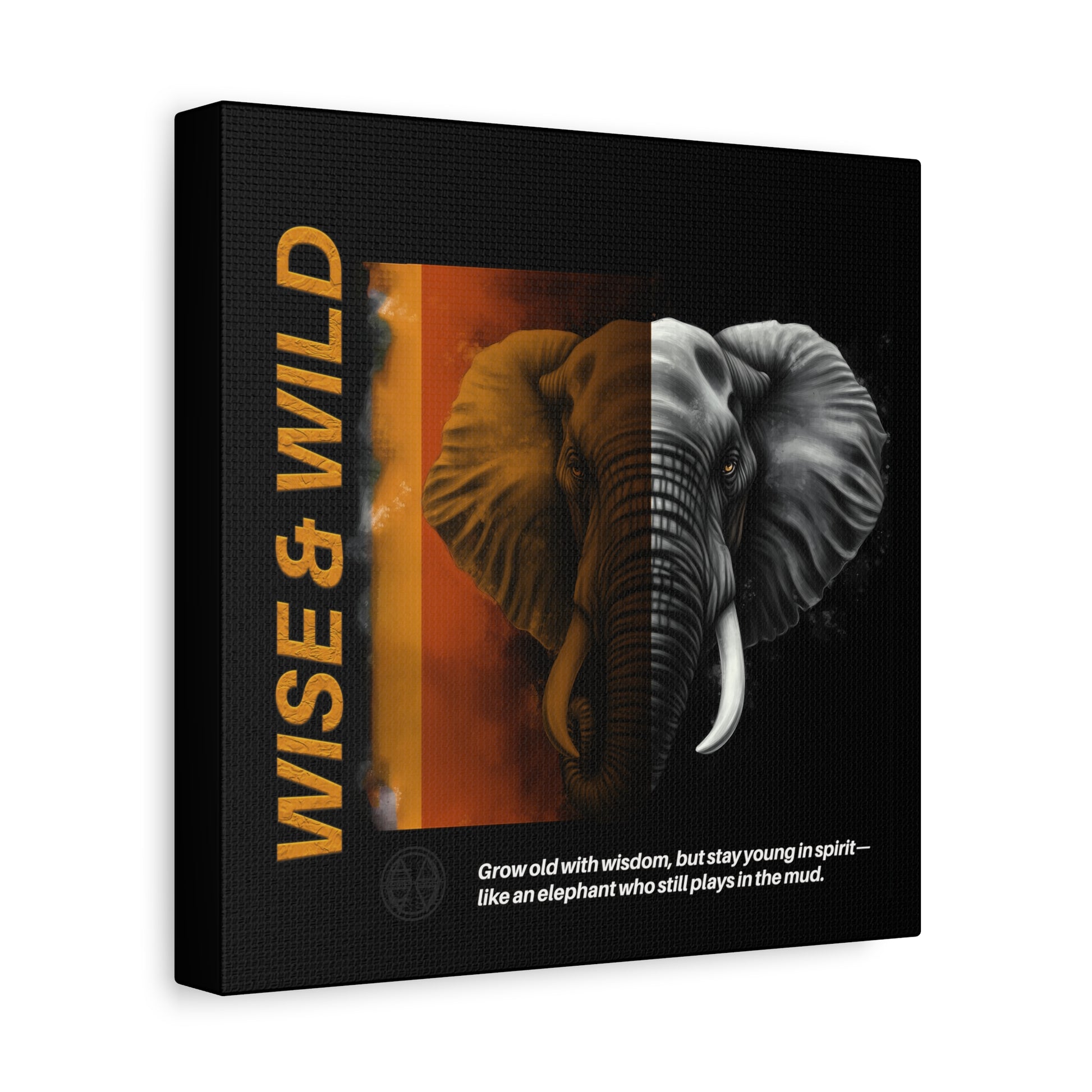 Canvas Art, Elephant Art Canvas | Wise & Wild Wall Decor | Animal Lover Gift