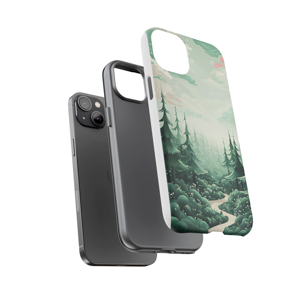 Phone Case, Tough Cover, Whimsical Enchanted Forest, Protective Phone Accessories, Forest Theme Phone Skin