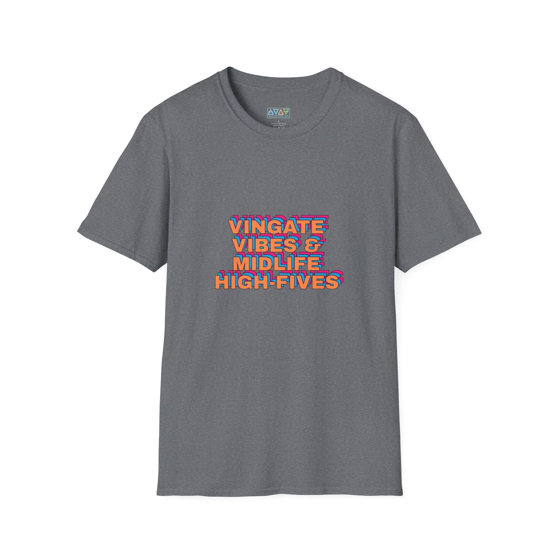 Vintage Vibes Unisex T-Shirt, Retro Tee, Midlife High-Fives Shirt, 70s Inspired Top, Nostalgic Graphic Tee