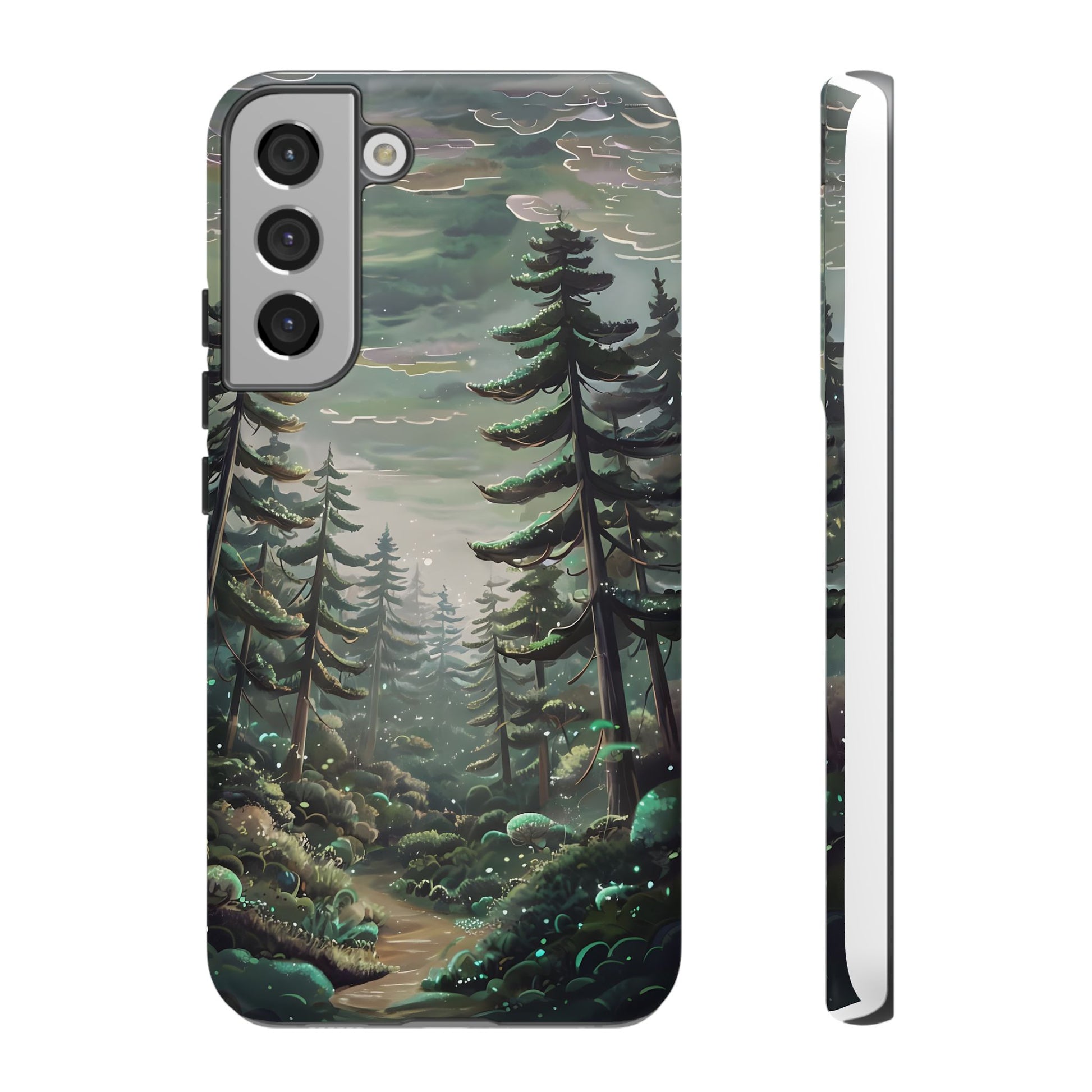 Phone Case, Whimsical Anime Forest Illustration Brimming With Enchantment, Tough Protective Cover, Unique Gift, Trendy