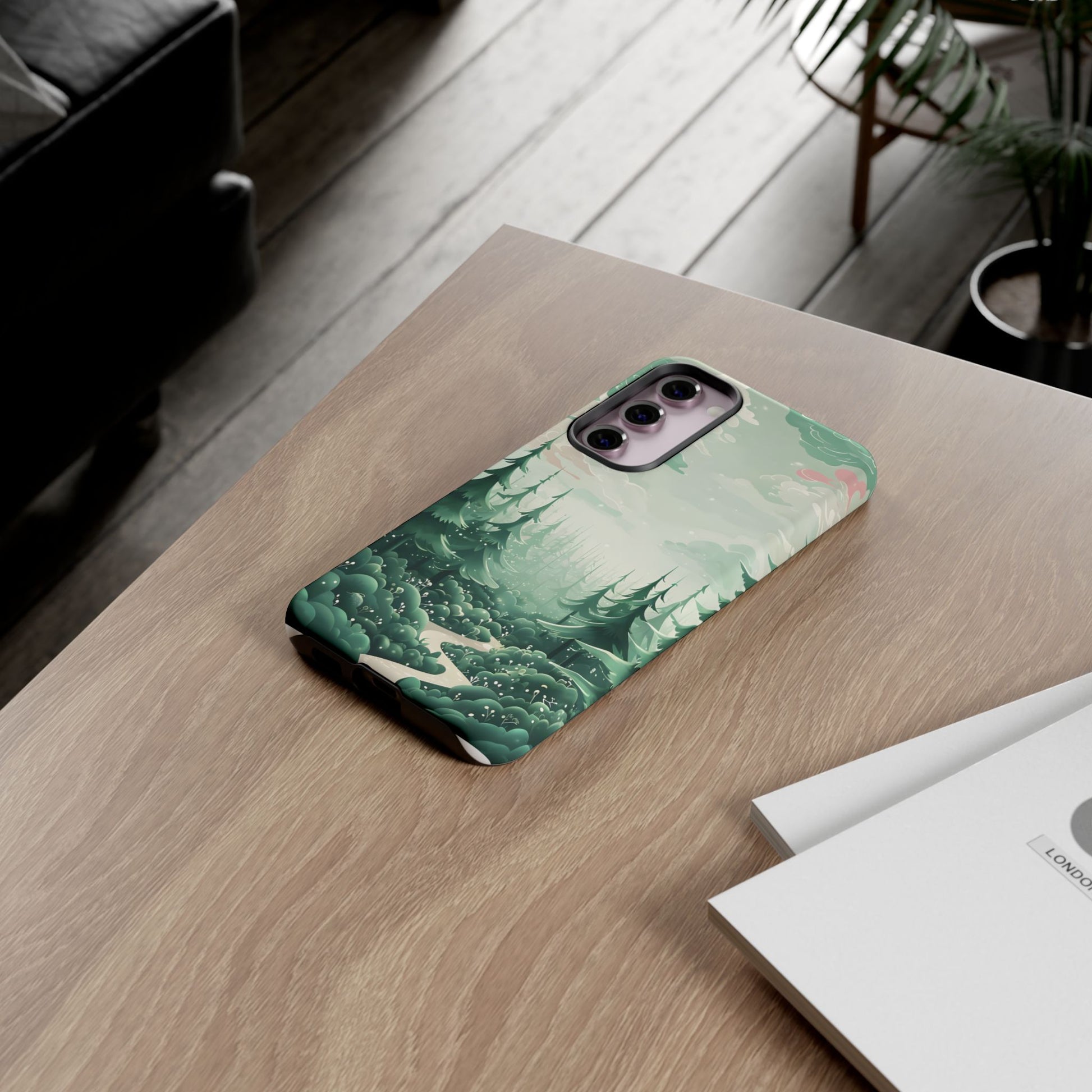 Phone Case, Tough Cover, Whimsical Enchanted Forest, Protective Phone Accessories, Forest Theme Phone Skin