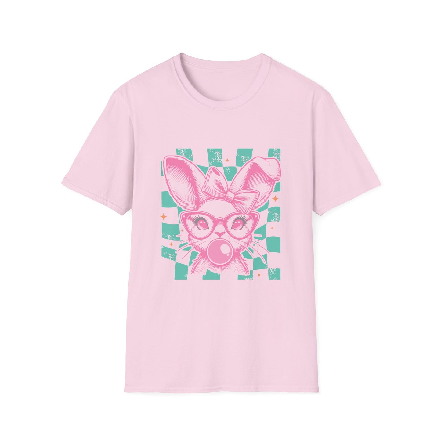 Cute Bunny Graphic T-Shirt, Easter Gift, Spring Fashion, Animal Lover Tee, Fun Casual Wear, Unisex Softstyle Top