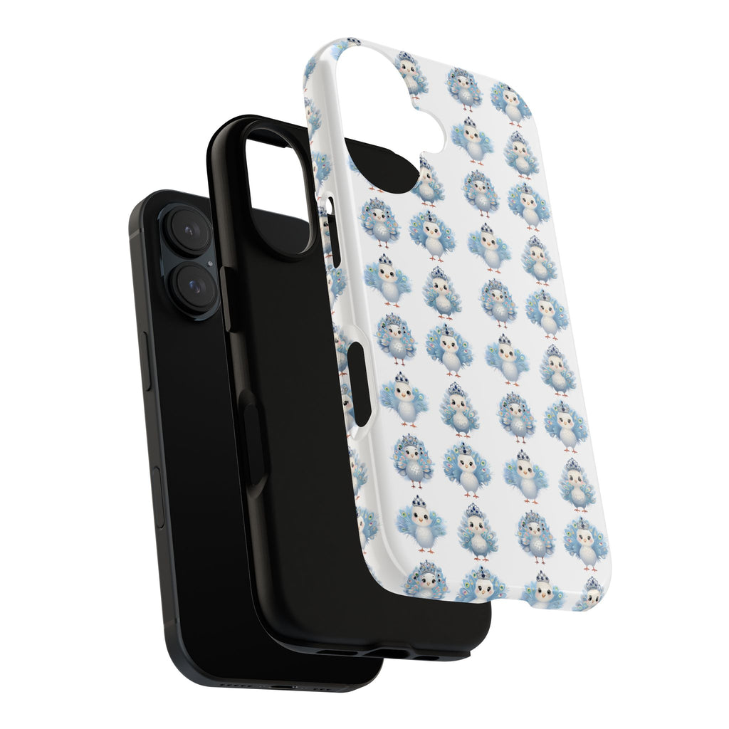 Tough Cases, Peacock Phone Covers, Animal Lover Gift, Cute Bird Accessories, Tiara Design, Protective Shell