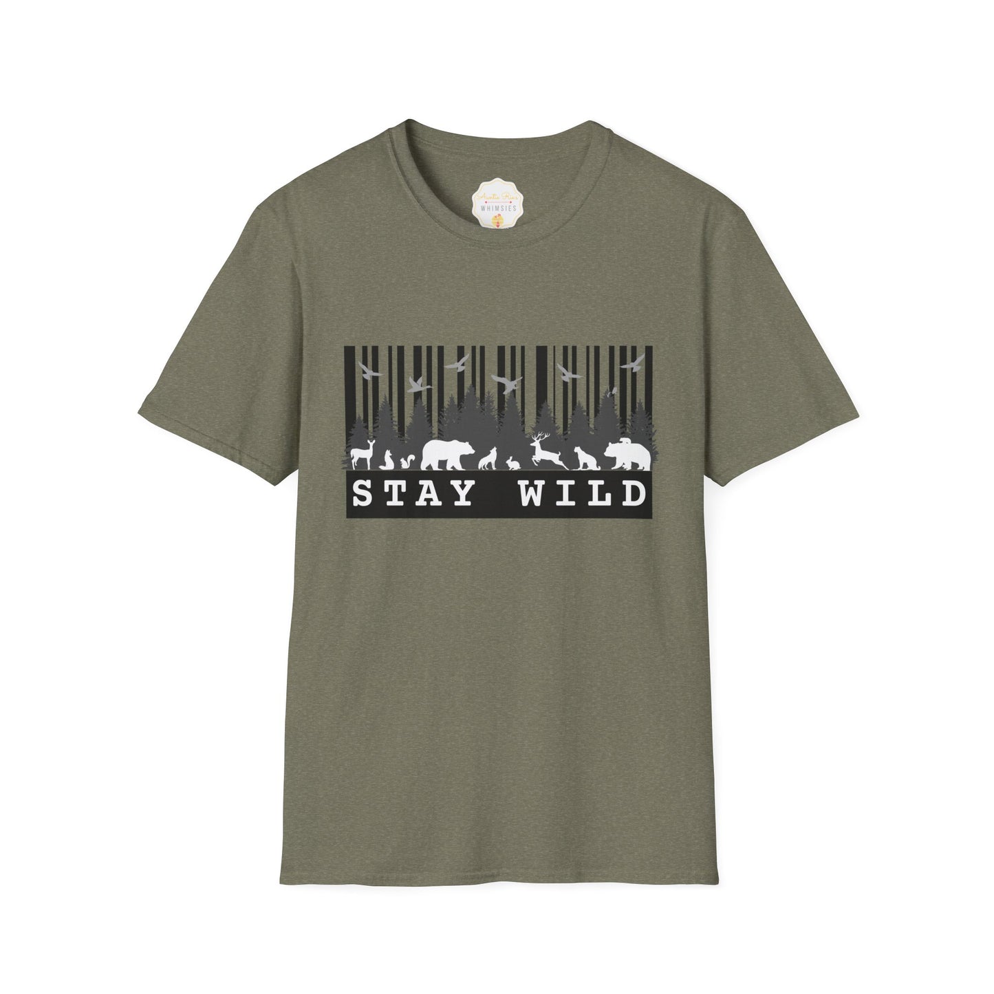 Nature-Tech Unisex T-Shirt - Minimalist Digital Artwork Design