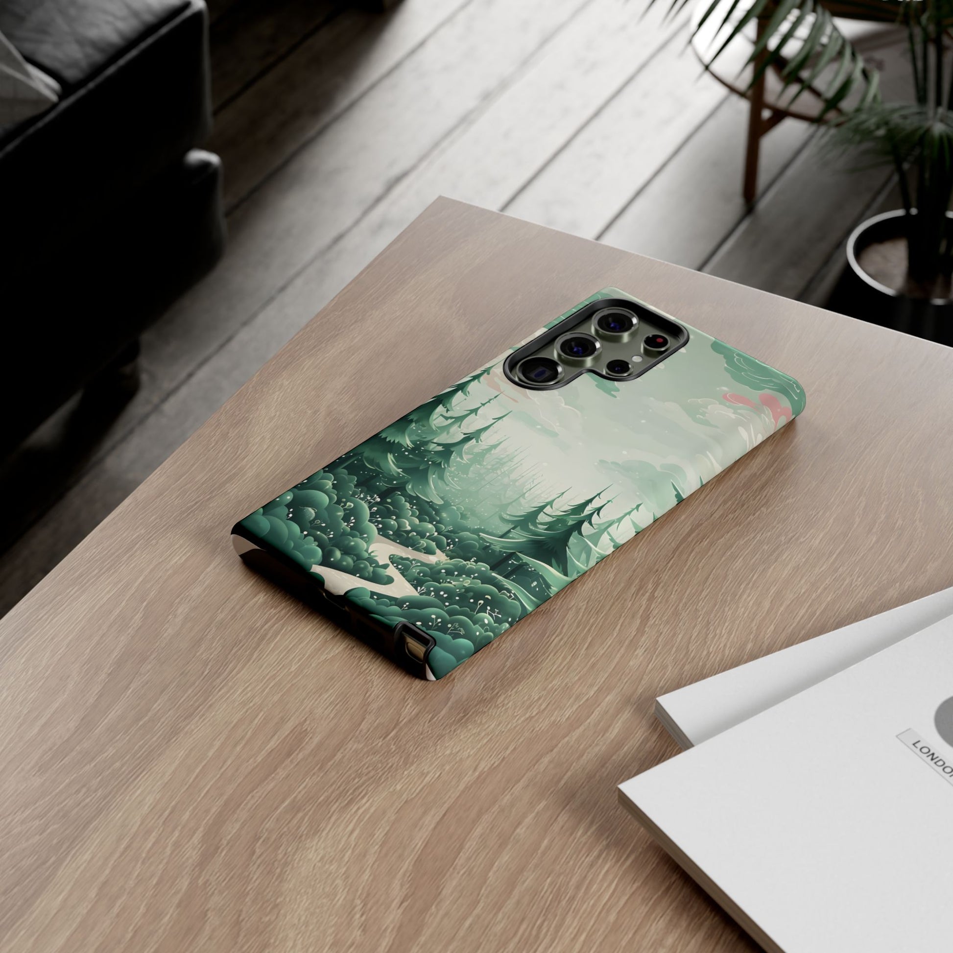 Phone Case, Tough Cover, Whimsical Enchanted Forest, Protective Phone Accessories, Forest Theme Phone Skin