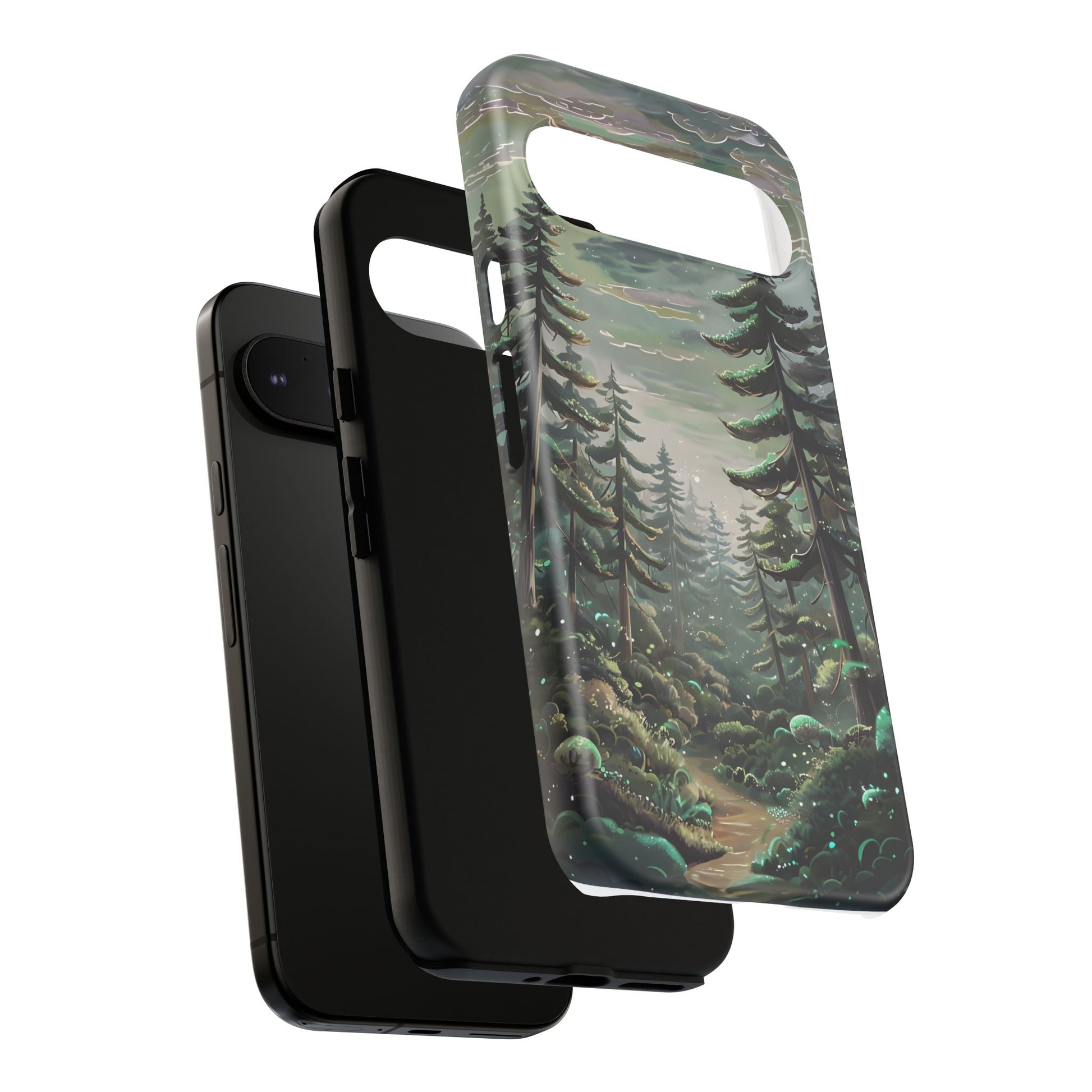 Phone Case, Whimsical Anime Forest Illustration Brimming With Enchantment, Tough Protective Cover, Unique Gift, Trendy