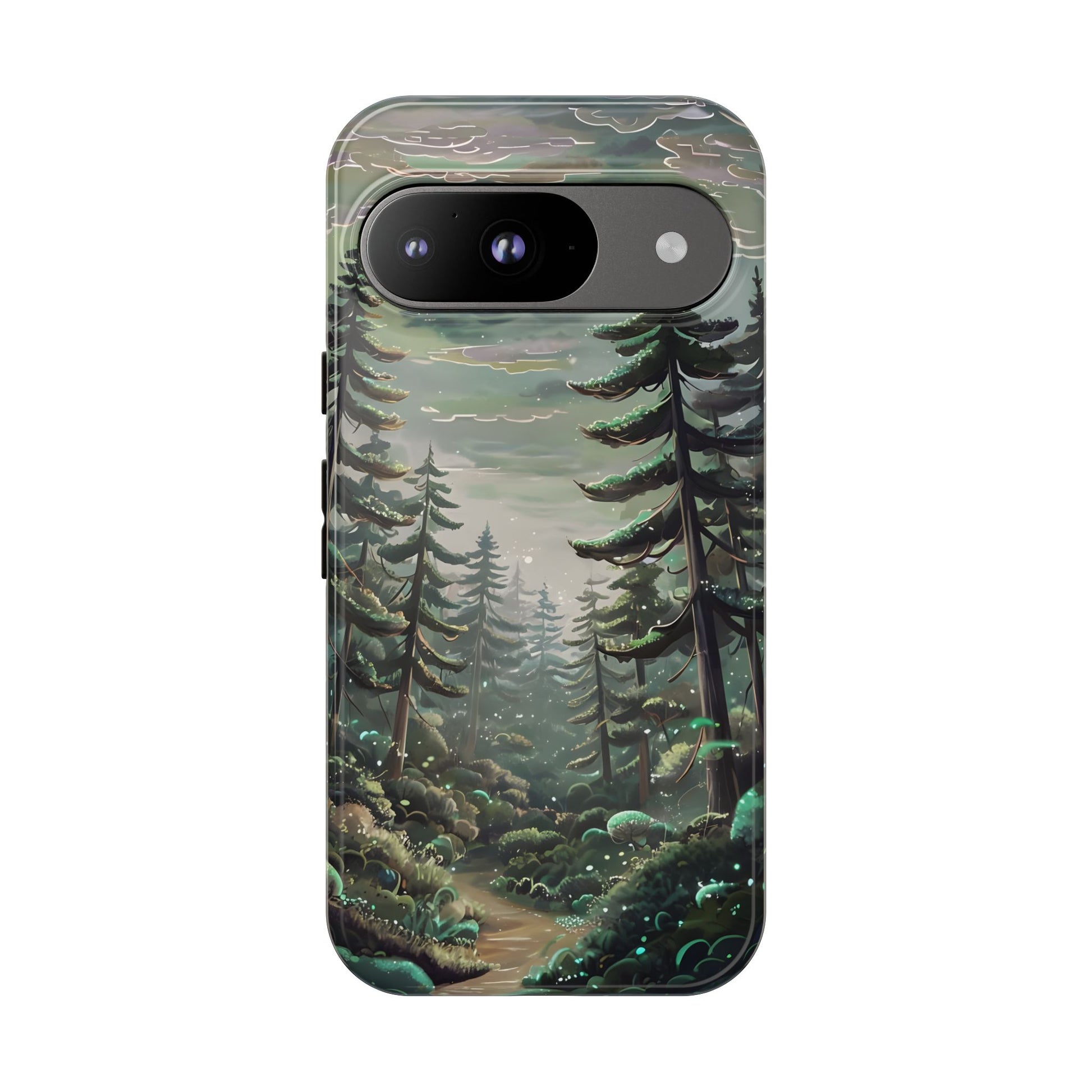 Phone Case, Whimsical Anime Forest Illustration Brimming With Enchantment, Tough Protective Cover, Unique Gift, Trendy