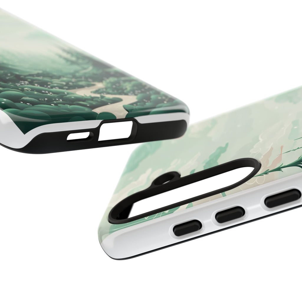 Phone Case, Tough Cover, Whimsical Enchanted Forest, Protective Phone Accessories, Forest Theme Phone Skin