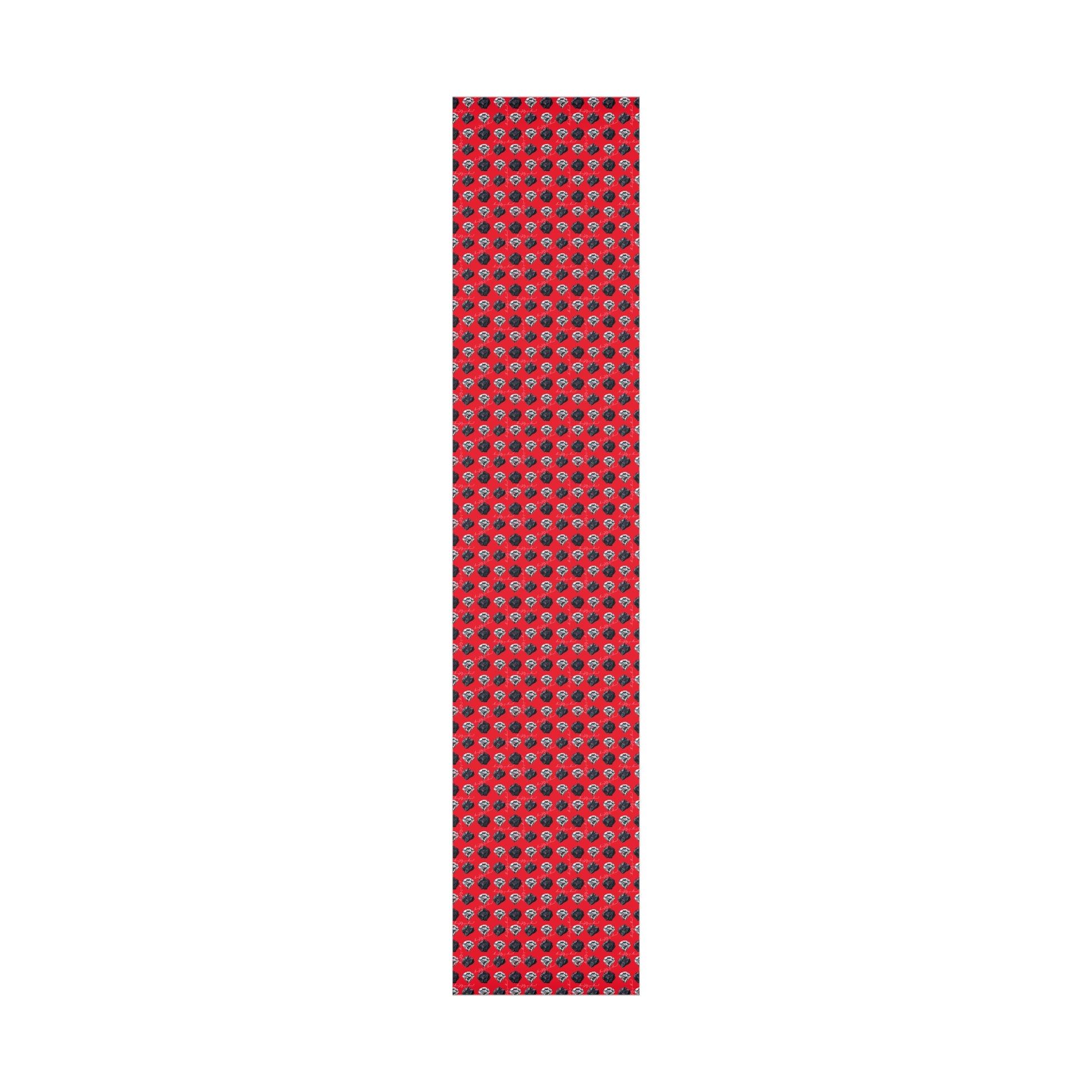 Wrapping Paper, Naughty or Nice Diamonds and Coal on Red Background - Gift Wrap Rolls, Eco-Friendly, Holiday, Christmas Gifts