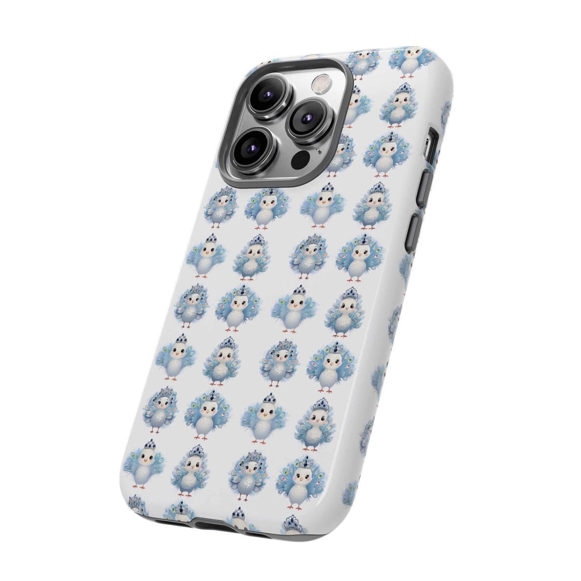 Tough Cases, Peacock Phone Covers, Animal Lover Gift, Cute Bird Accessories, Tiara Design, Protective Shell