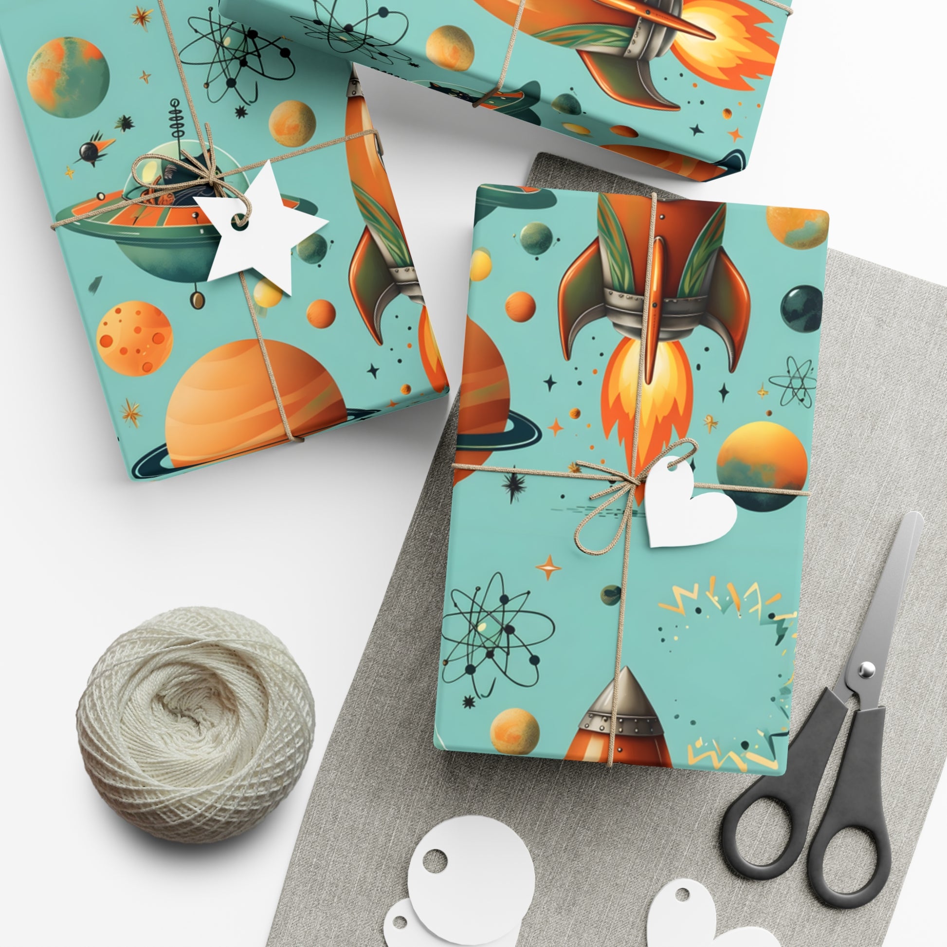 Gift Wrap Papers, Space Pattern, Cosmic Gift Wrap, Celestial Wrapping Paper, Galaxy Design, Whimsical Gift Wrap