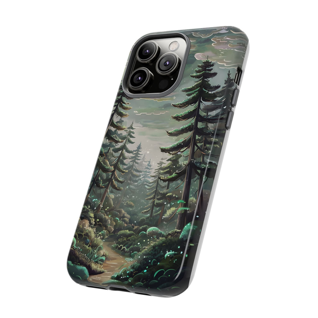 Phone Case, Whimsical Anime Forest Illustration Brimming With Enchantment, Tough Protective Cover, Unique Gift, Trendy