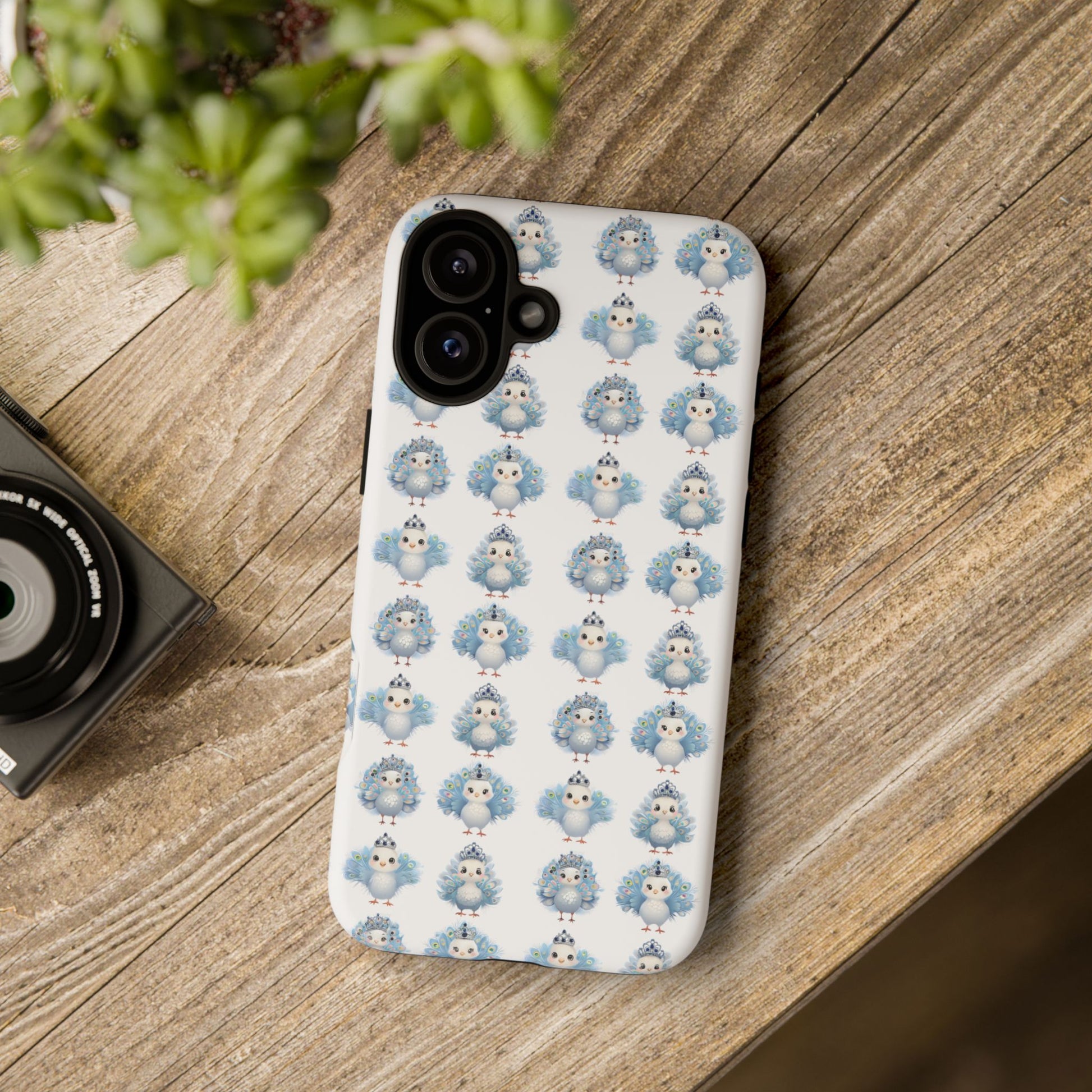 Tough Cases, Peacock Phone Covers, Animal Lover Gift, Cute Bird Accessories, Tiara Design, Protective Shell