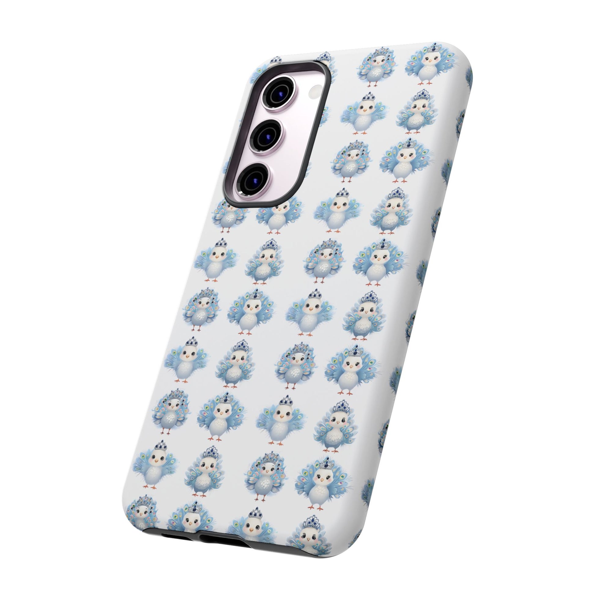 Tough Cases, Peacock Phone Covers, Animal Lover Gift, Cute Bird Accessories, Tiara Design, Protective Shell