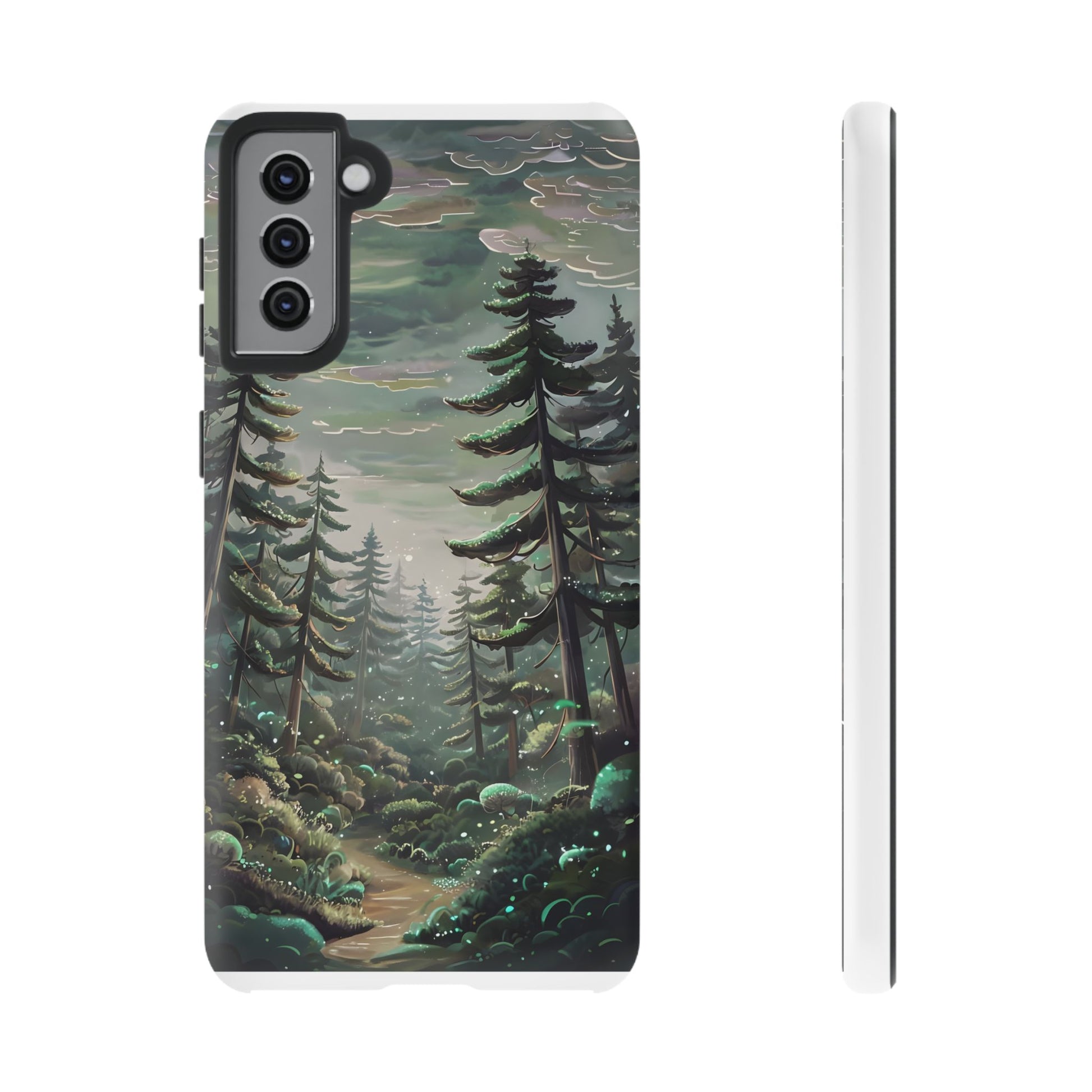 Phone Case, Whimsical Anime Forest Illustration Brimming With Enchantment, Tough Protective Cover, Unique Gift, Trendy