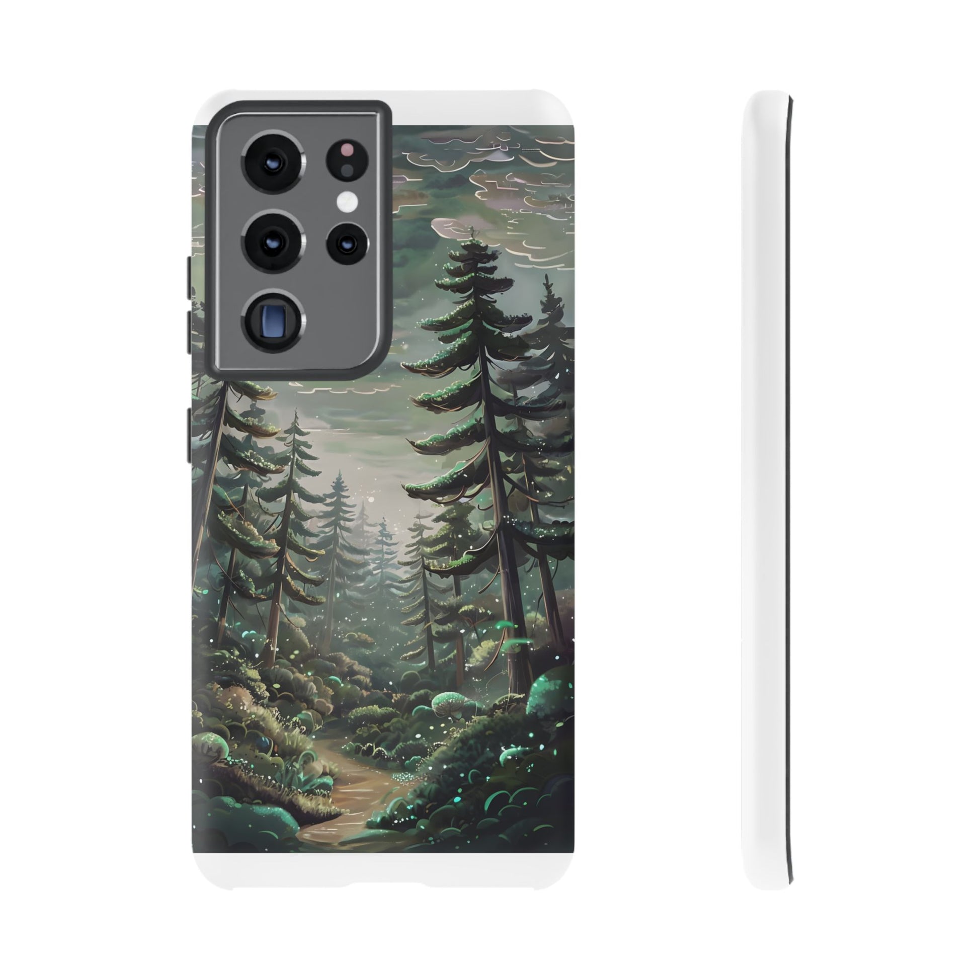 Phone Case, Whimsical Anime Forest Illustration Brimming With Enchantment, Tough Protective Cover, Unique Gift, Trendy