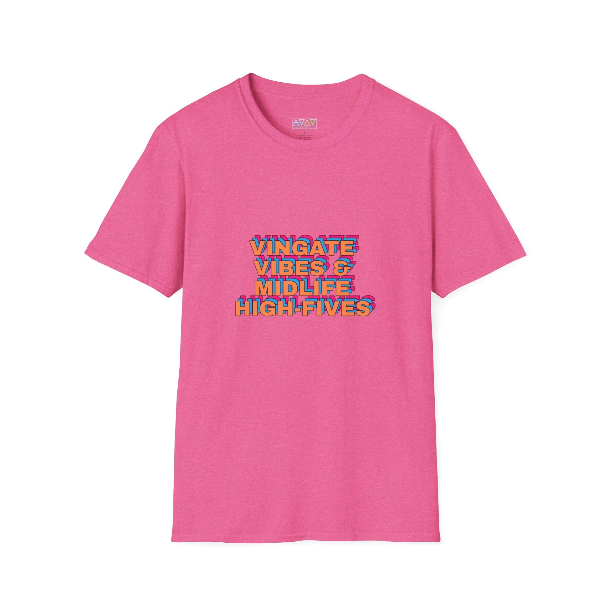 Vintage Vibes Unisex T-Shirt, Retro Tee, Midlife High-Fives Shirt, 70s Inspired Top, Nostalgic Graphic Tee