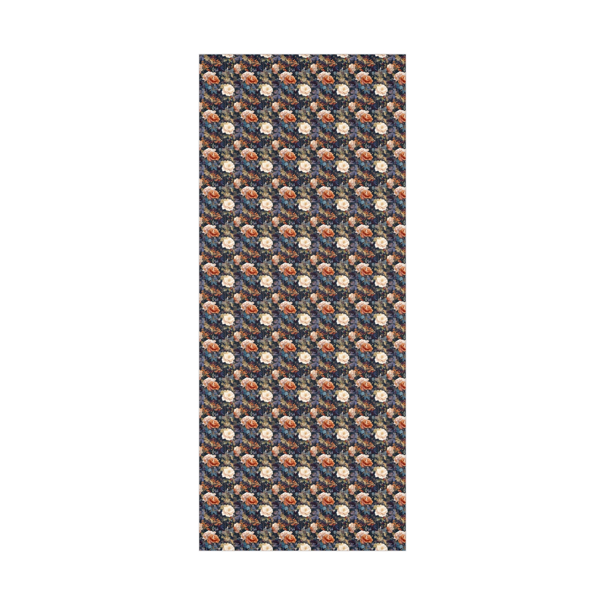 Gift Wrap Papers, Autumn Floral Gift Wrap, Art Nouveau Wrapping Paper, Intricate Fall Flower Pattern, Thanksgiving Gift Wrap, Holiday