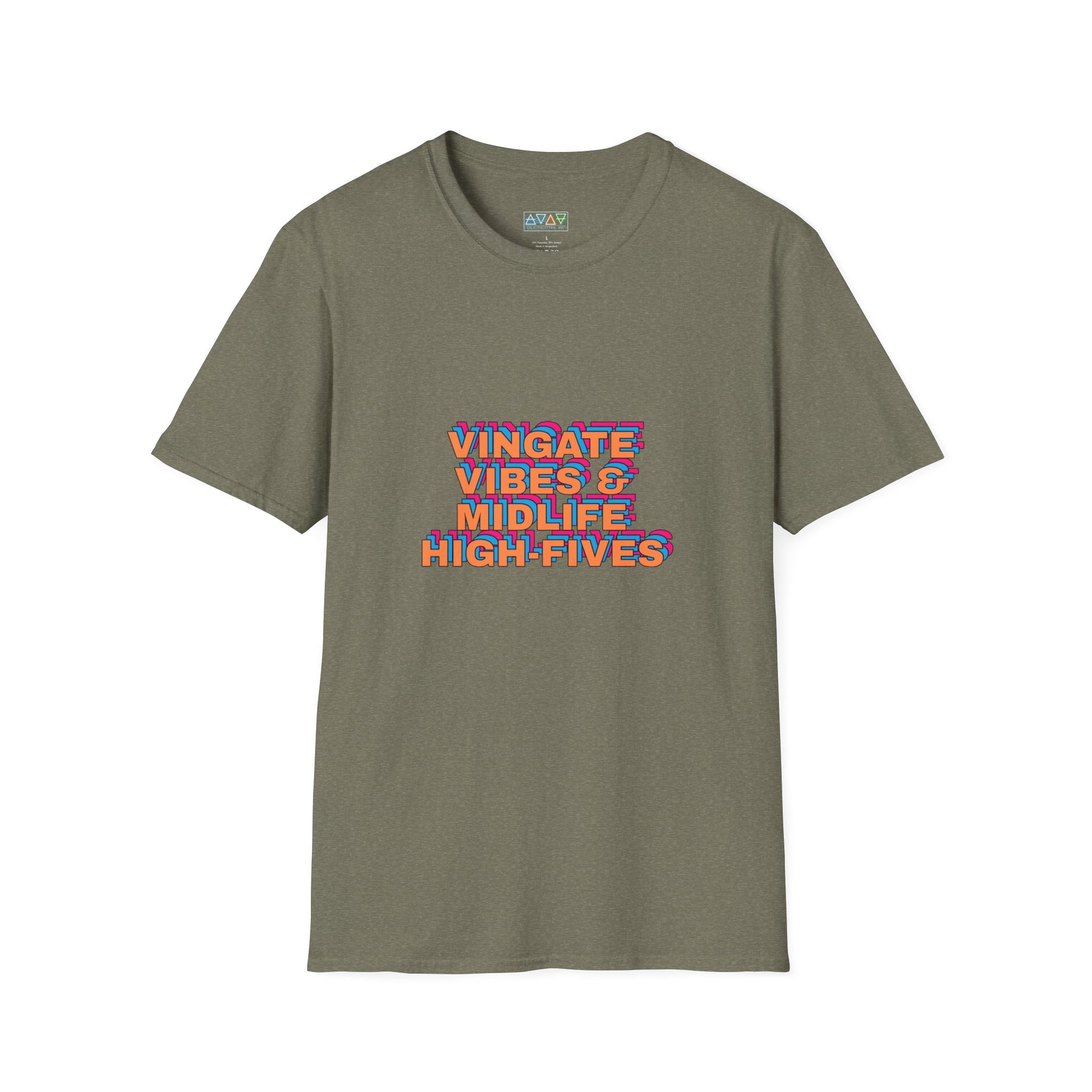 Vintage Vibes Unisex T-Shirt, Retro Tee, Midlife High-Fives Shirt, 70s Inspired Top, Nostalgic Graphic Tee