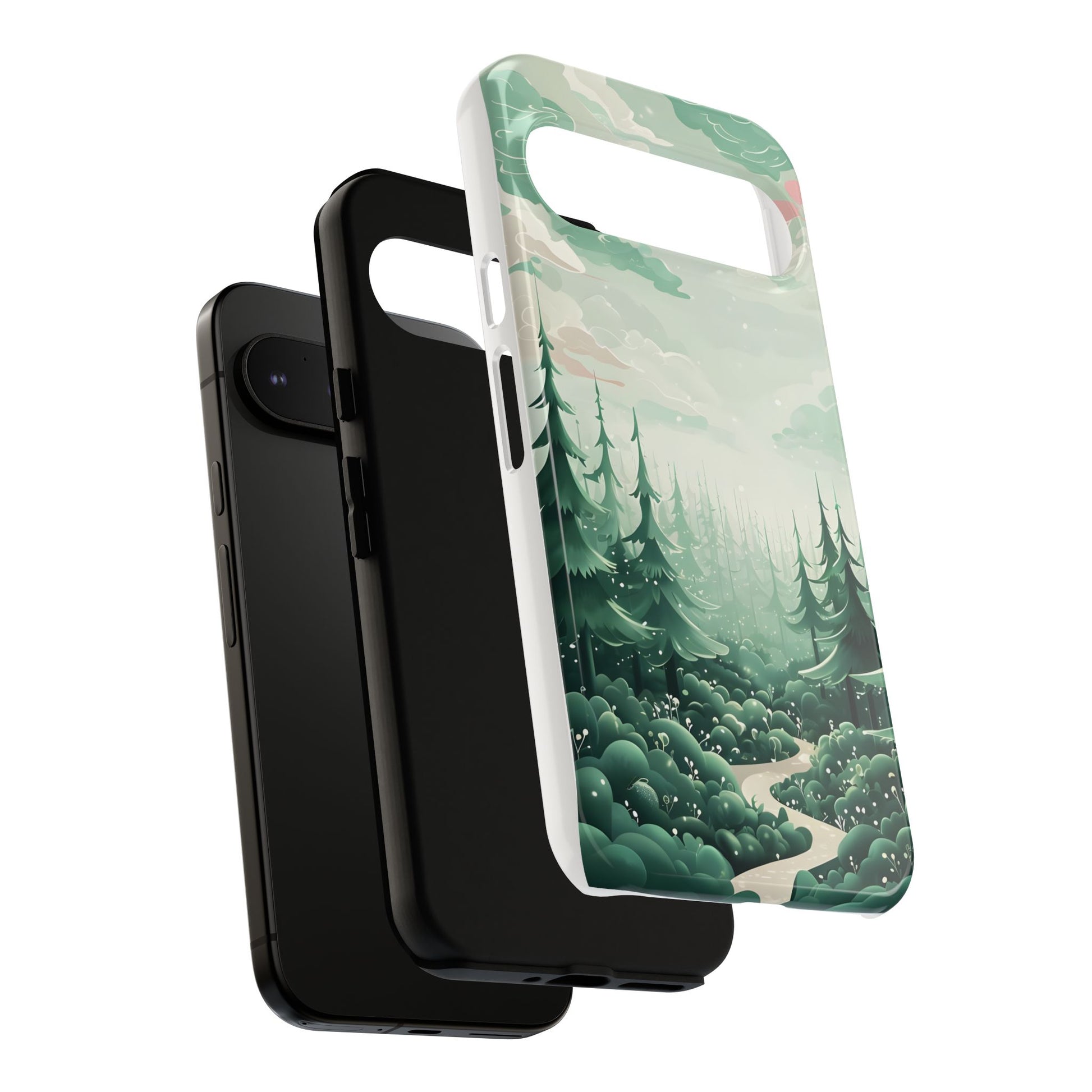 Phone Case, Tough Cover, Whimsical Enchanted Forest, Protective Phone Accessories, Forest Theme Phone Skin