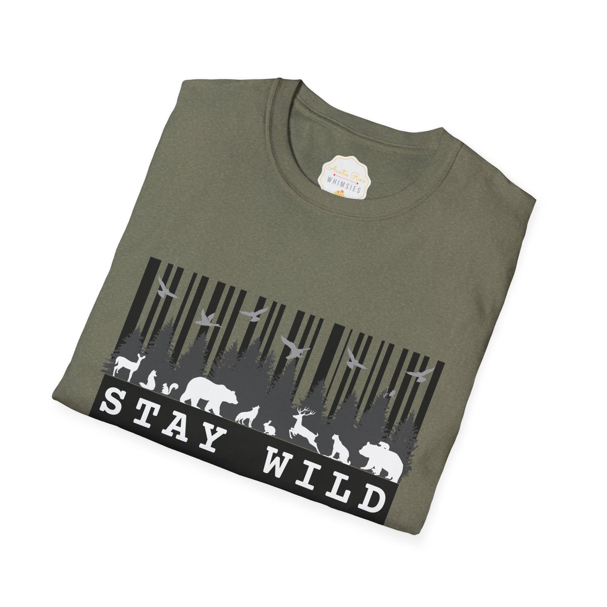 Nature-Tech Unisex T-Shirt - Minimalist Digital Artwork Design