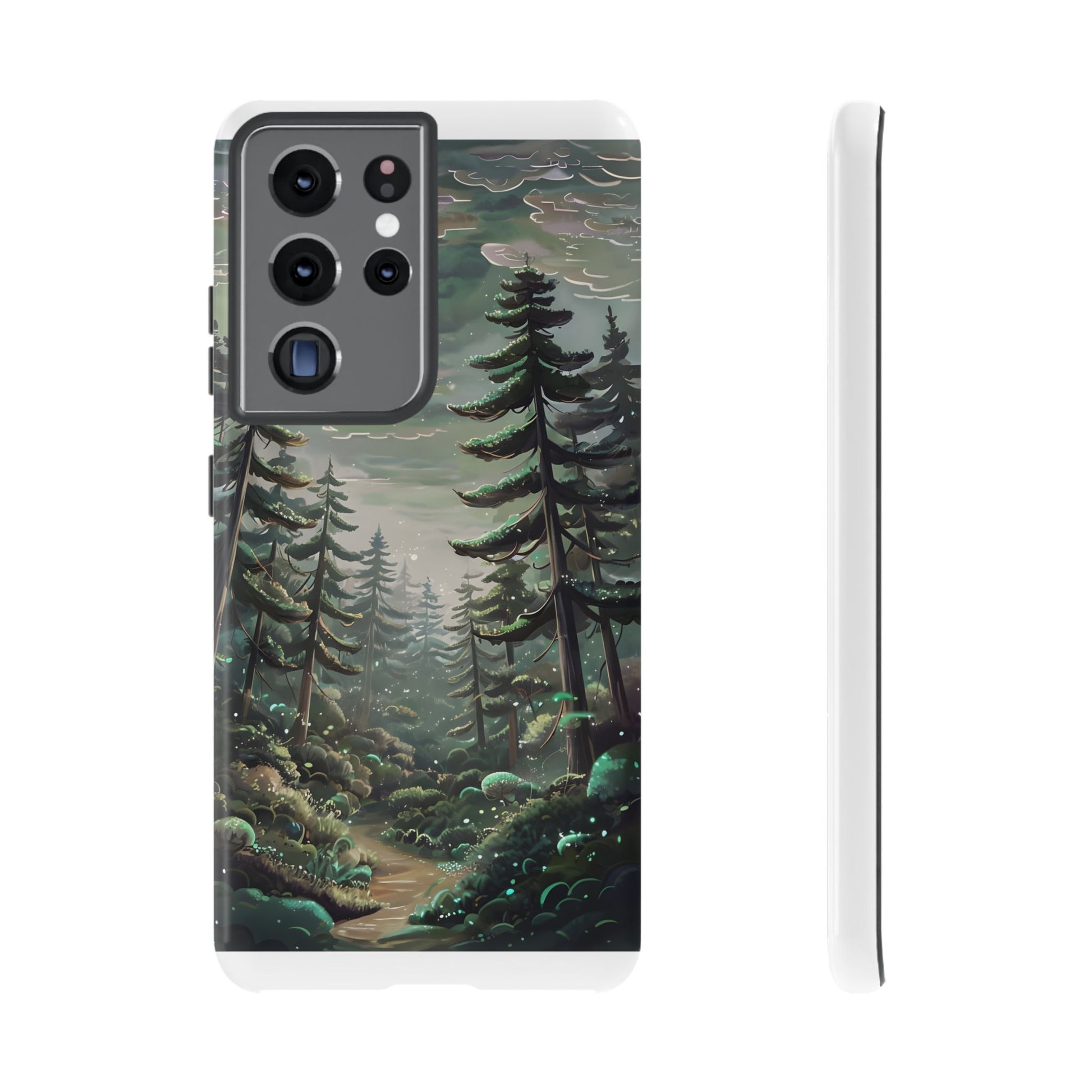 Phone Case, Whimsical Anime Forest Illustration Brimming With Enchantment, Tough Protective Cover, Unique Gift, Trendy
