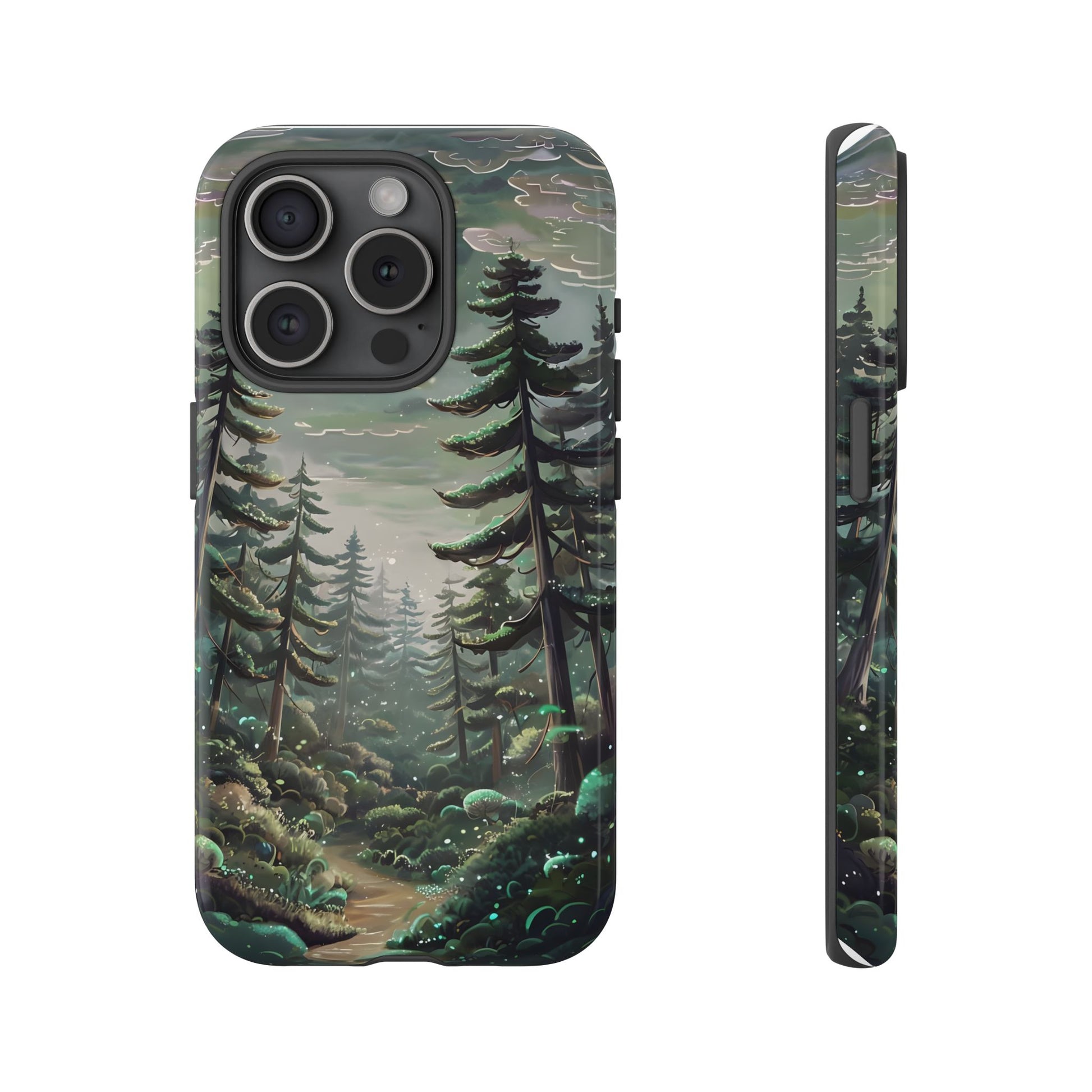 Phone Case, Whimsical Anime Forest Illustration Brimming With Enchantment, Tough Protective Cover, Unique Gift, Trendy
