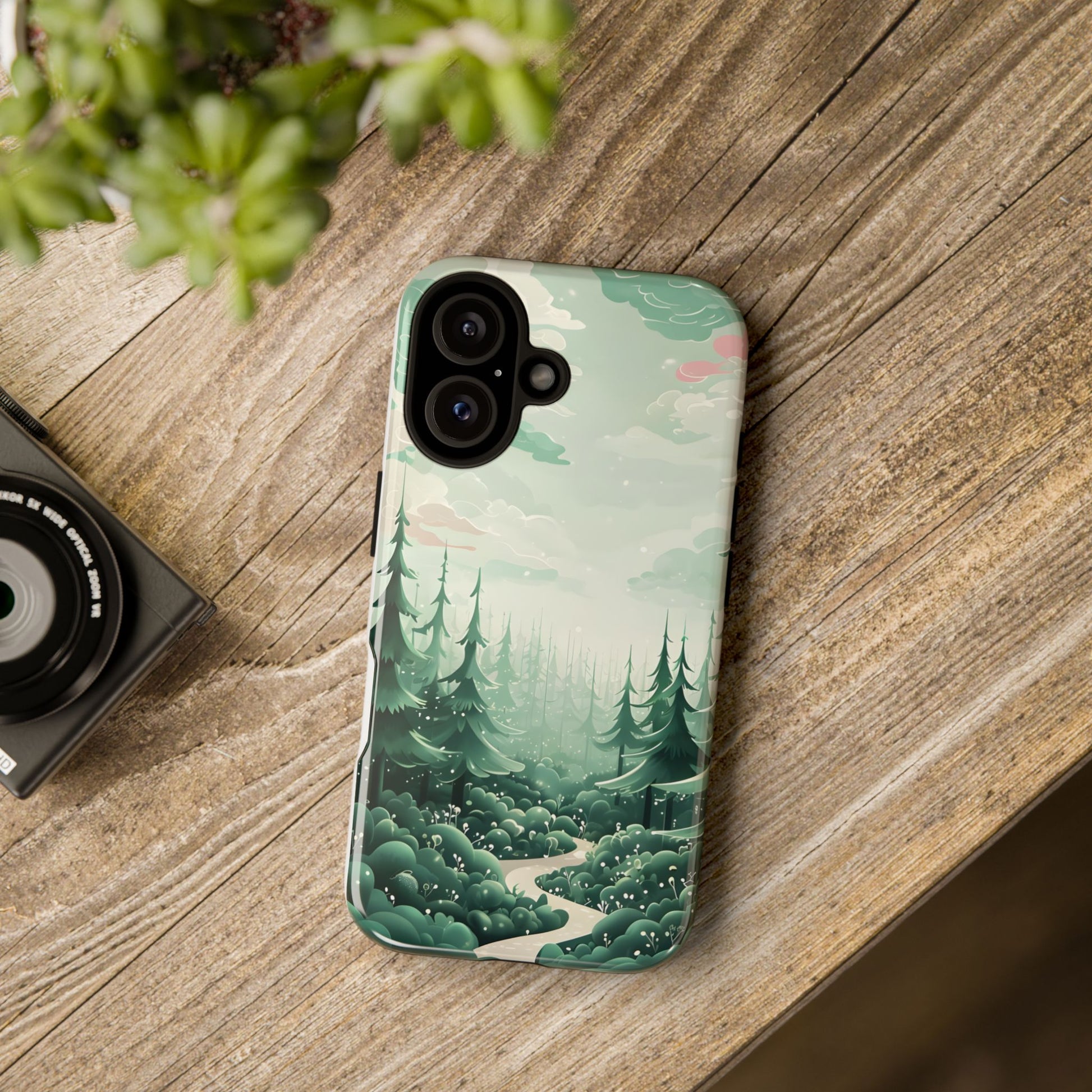 Phone Case, Tough Cover, Whimsical Enchanted Forest, Protective Phone Accessories, Forest Theme Phone Skin